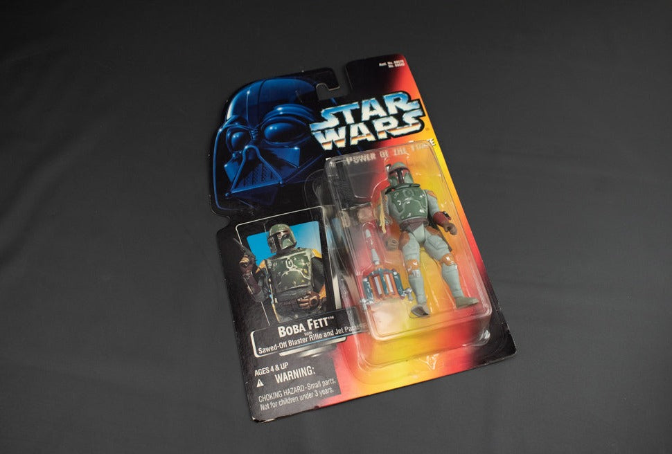 Star Wars Power of the Force Orange Red Card 1995 Boba Fett