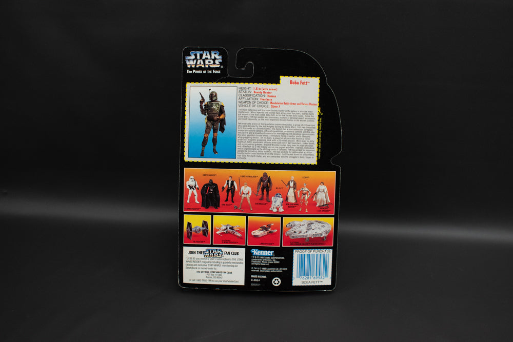Star Wars Power of the Force Orange Red Card 1995 Boba Fett
