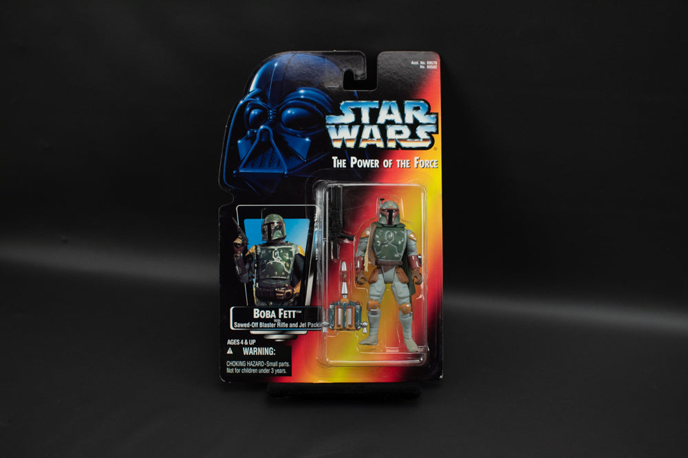 Star Wars Power of the Force Orange Red Card 1995 Boba Fett