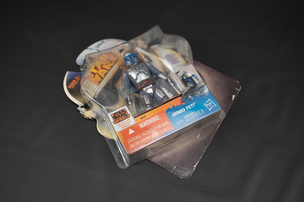 Jango Fett Episode Two Star Wars Rebels SLO7 Disney Hasbro Open Package 2014