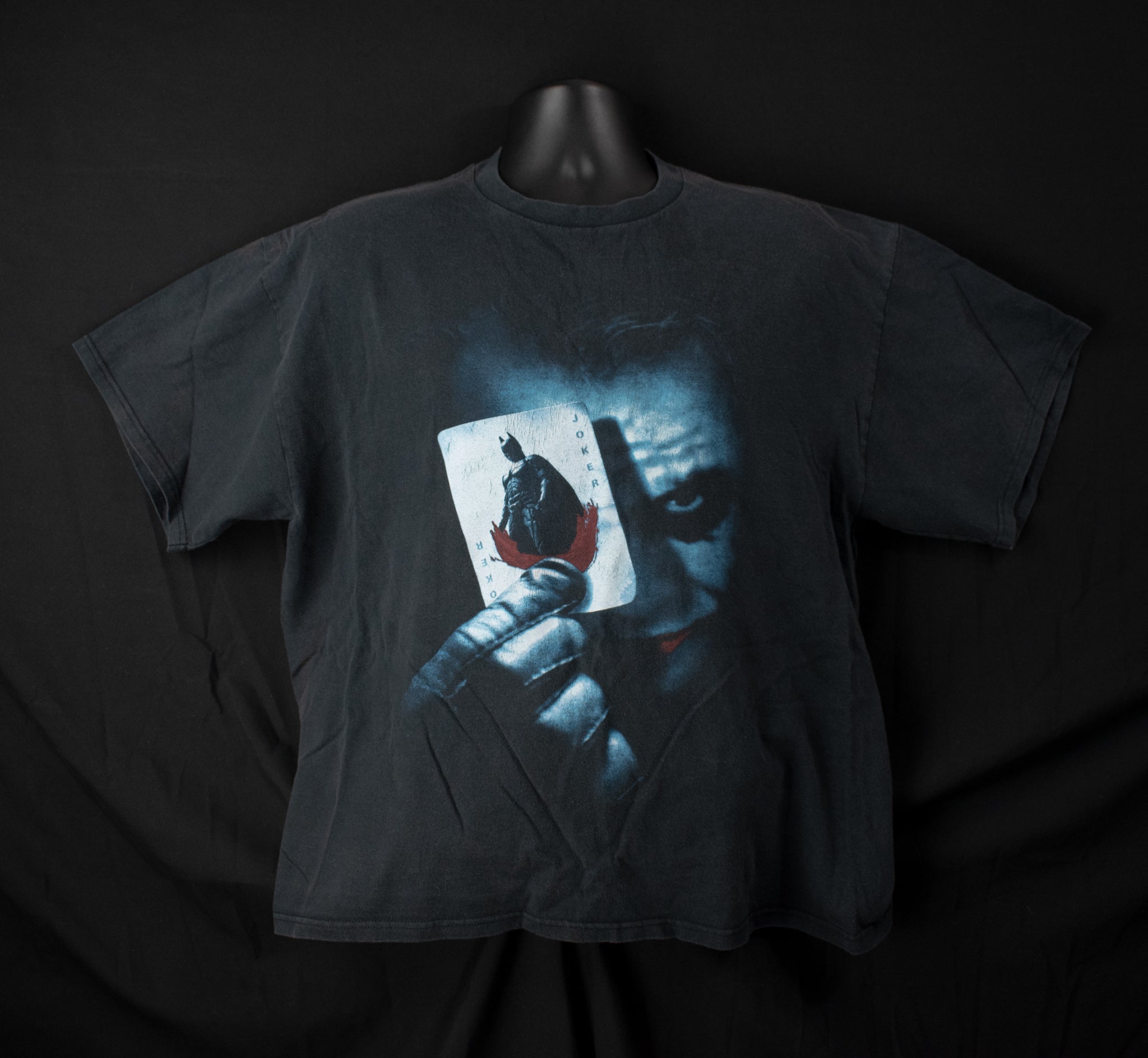 Vintage Batman Mens Adult T-shirt XL Heath Ledger Joker The Dark Knight Authentic Shirt