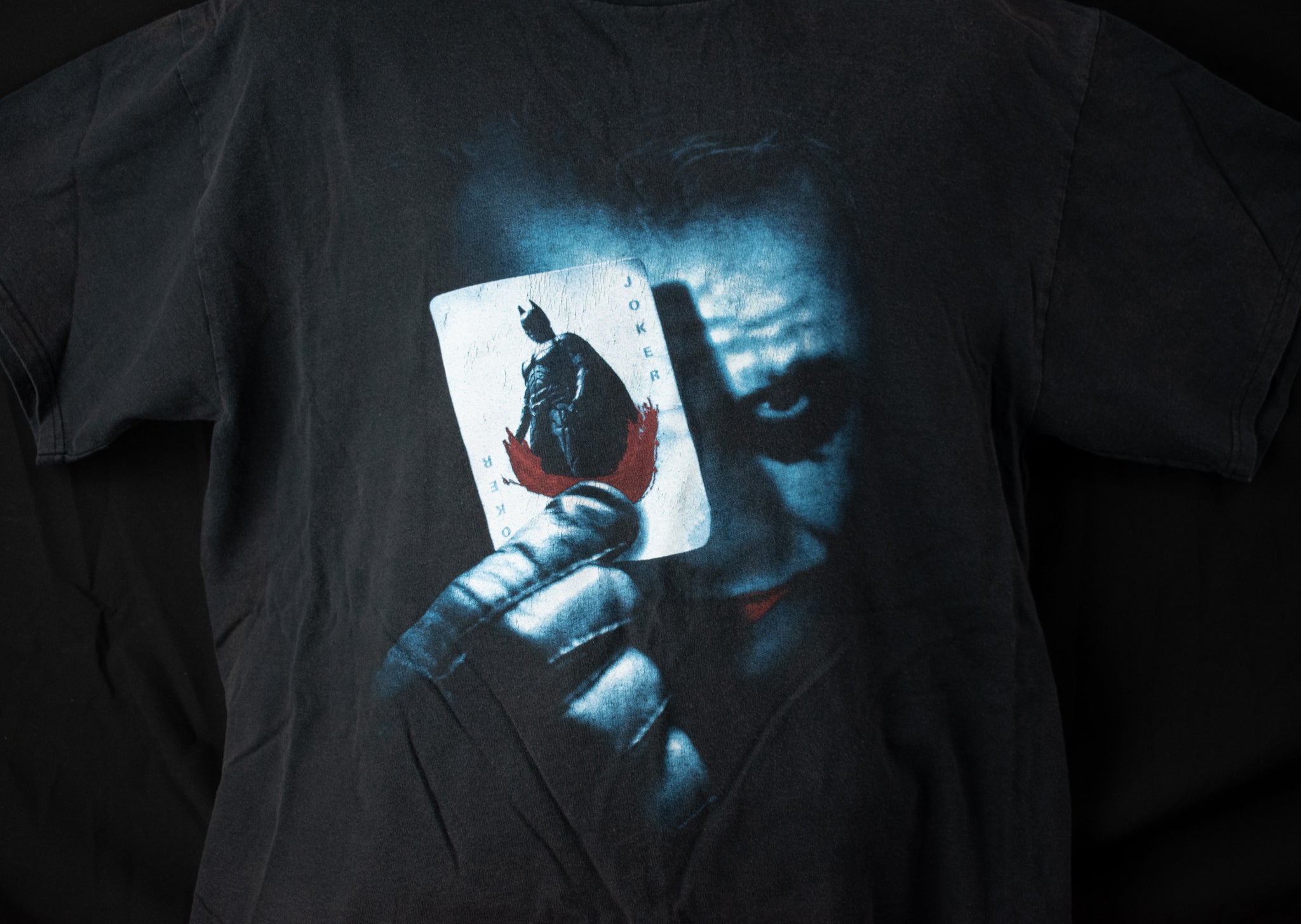 Vintage Batman Mens Adult T-shirt XL Heath Ledger Joker The Dark Knight Authentic Shirt