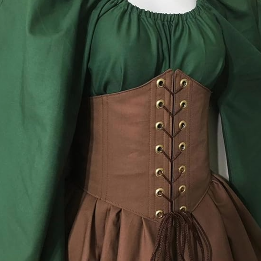 Medieval Renaissance Larping Cosplay Dress Up Clothing Wear Green