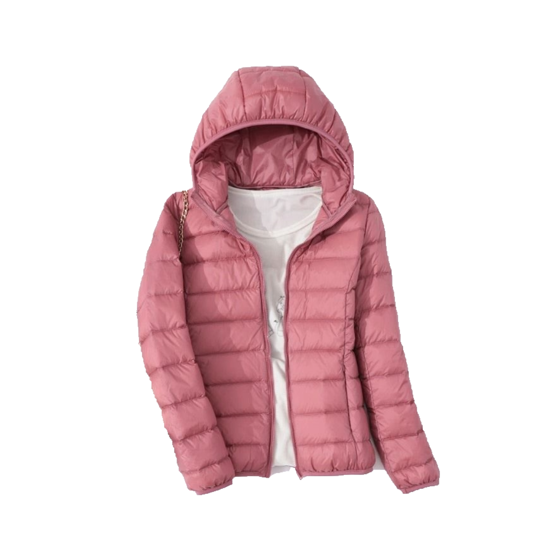 Spring Autumn Women Ultralight Thin Down Jacket White Duck Down Hooded Jackets