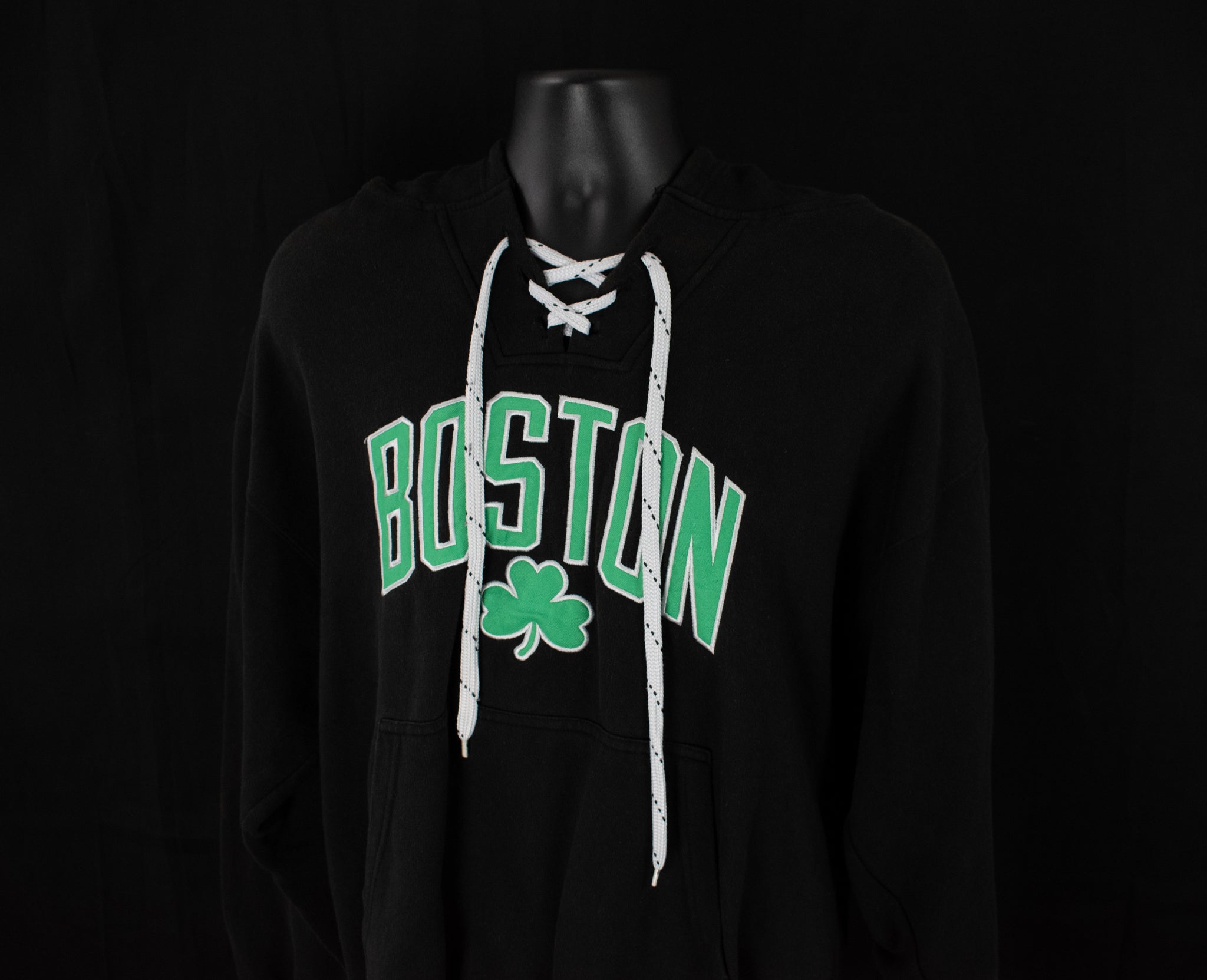 Bay State Apparel XL Boston Sweatshirt Adult Black Hoodie Lucky Pullover