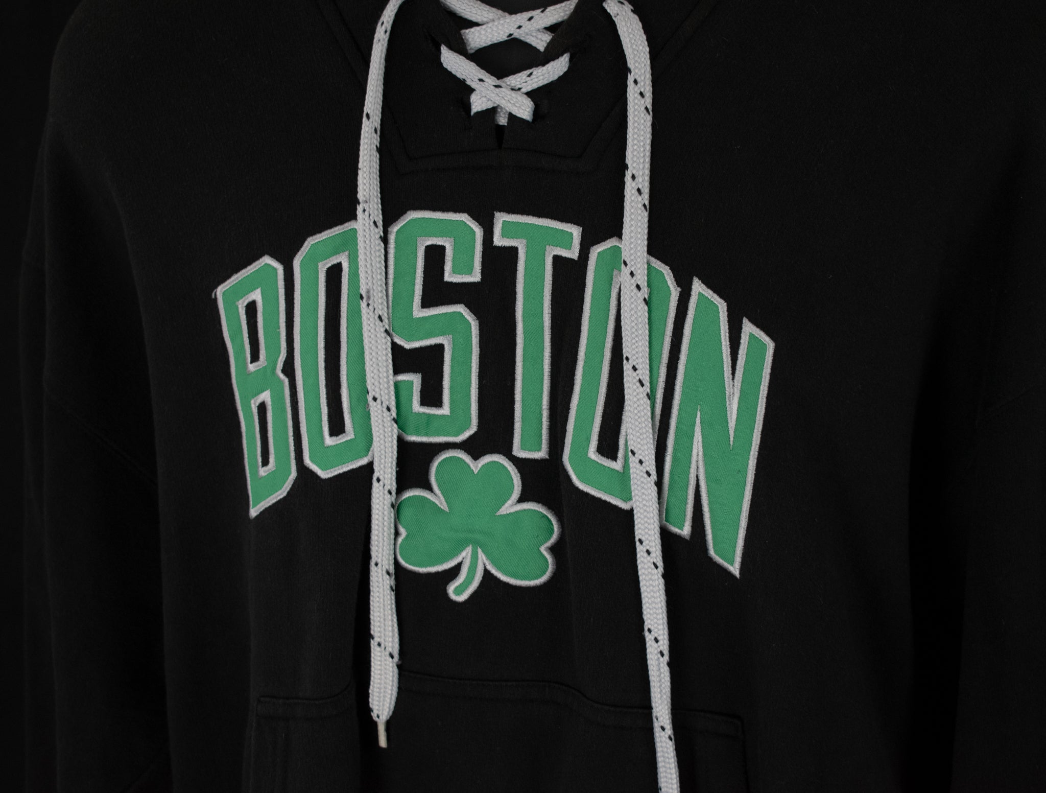 Bay State Apparel XL Boston Sweatshirt Adult Black Hoodie Lucky Pullover