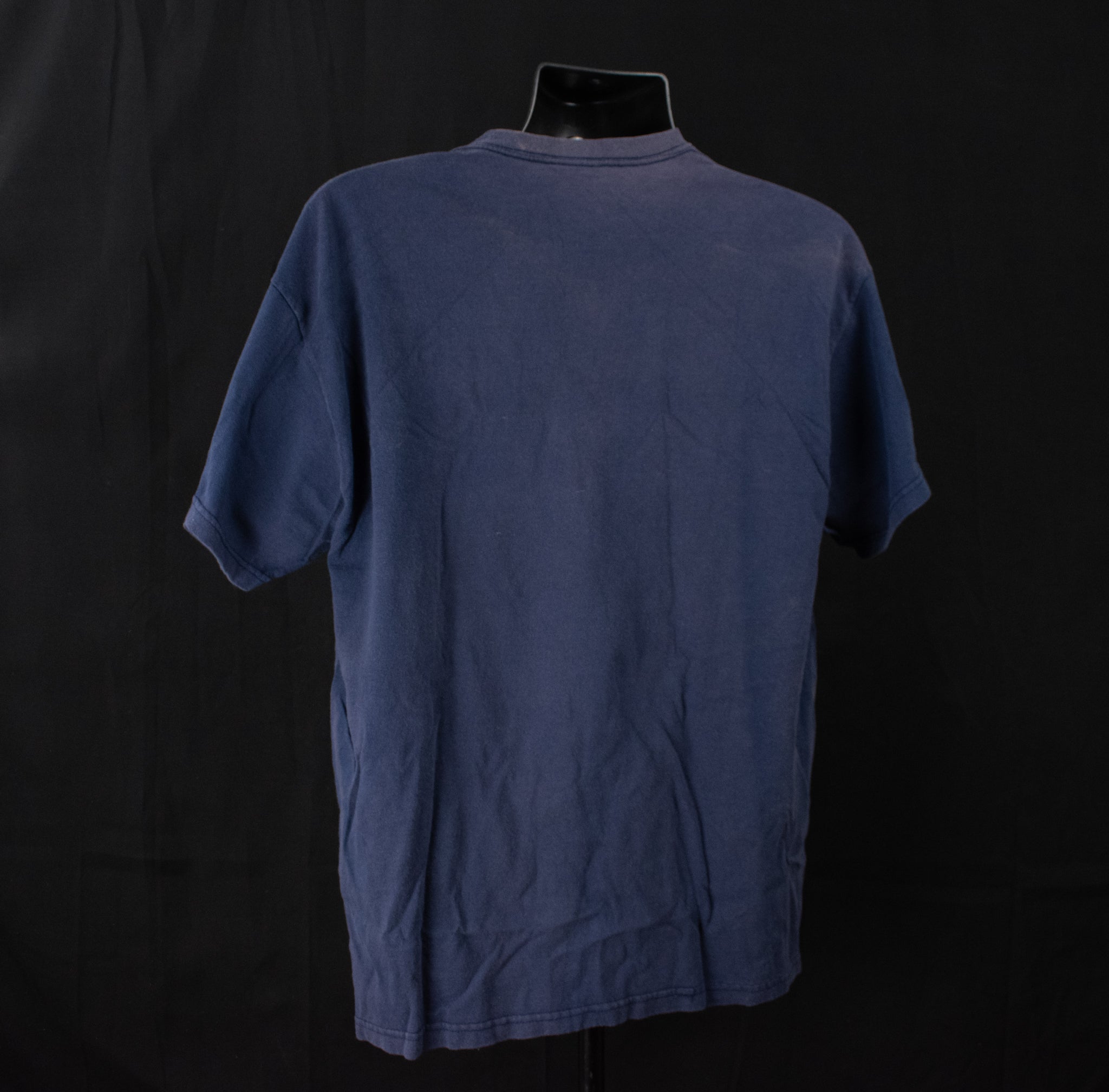 Houston Texans Vintage Football T-Shirt XL SUN DAMAGED SHOULDERS USED Blue NFL Shirt