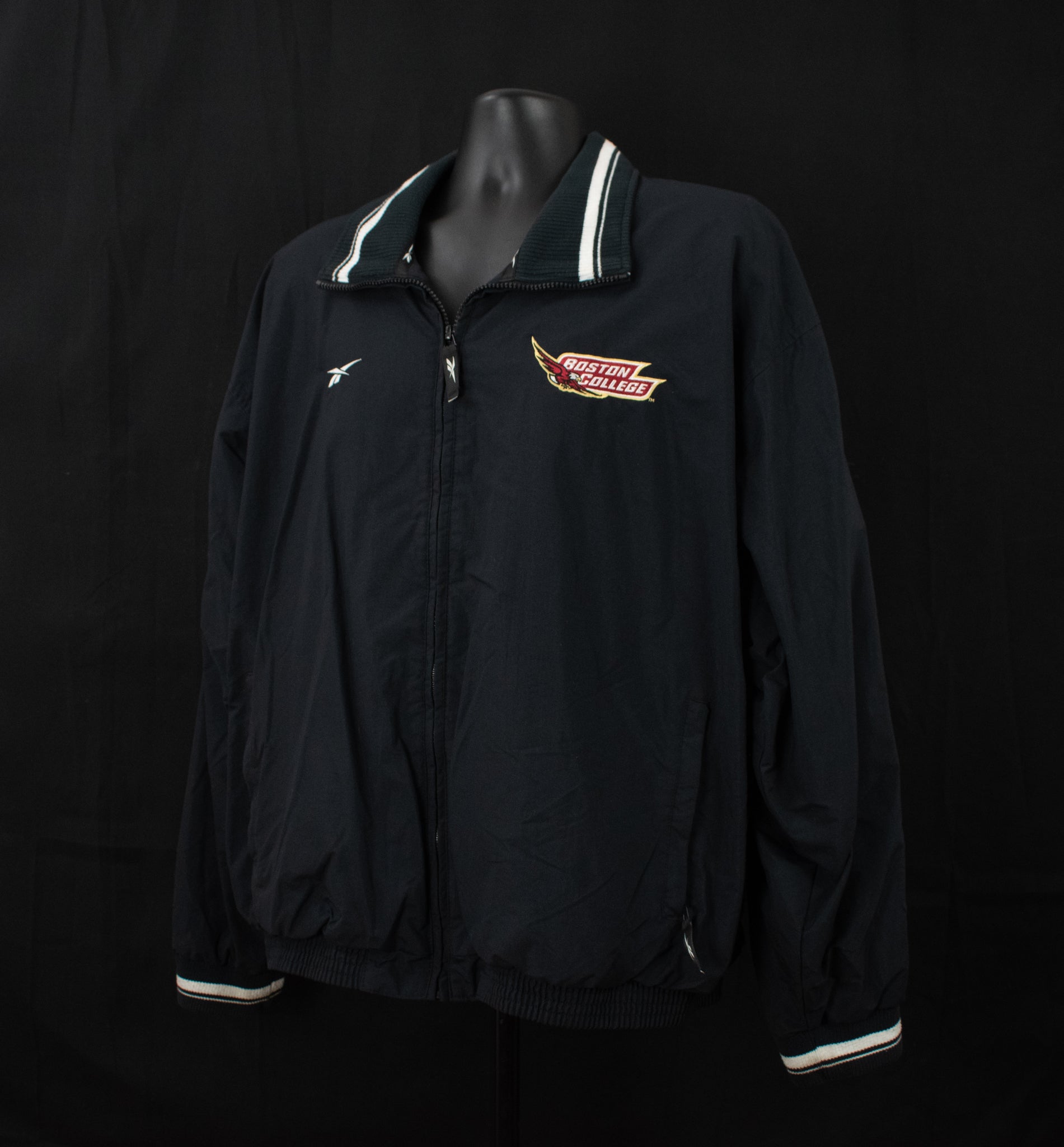 Vintage Boston College Mens Reebok Jacket Vintage Used XL Black Coat
