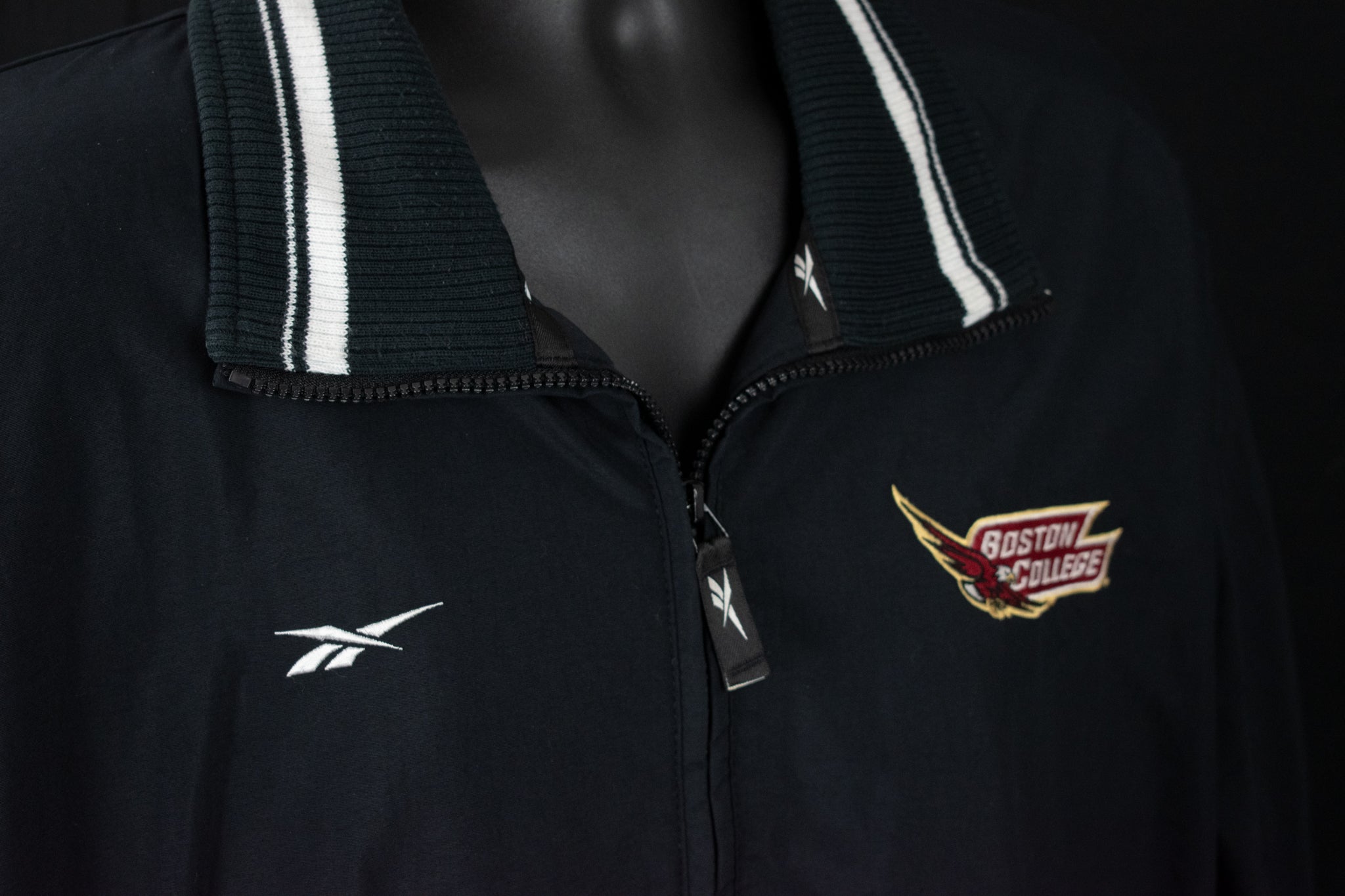 Vintage Boston College Mens Reebok Jacket Vintage Used XL Black Coat