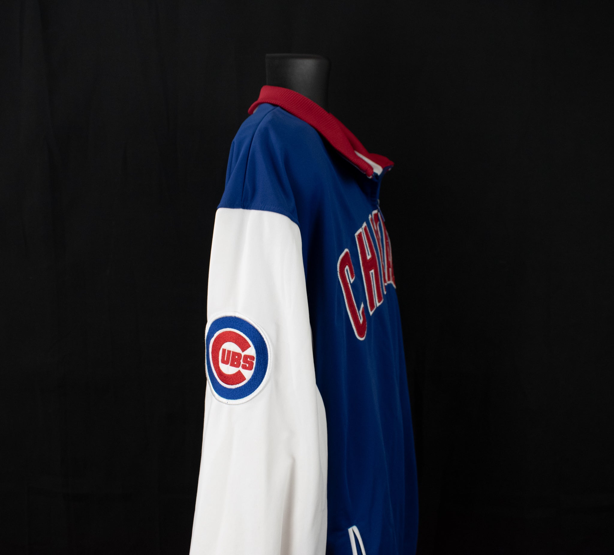 Chicago Cubs MLB Baseball Jacket Zip Up X-Large Used Mens Top Stitches Authentic
