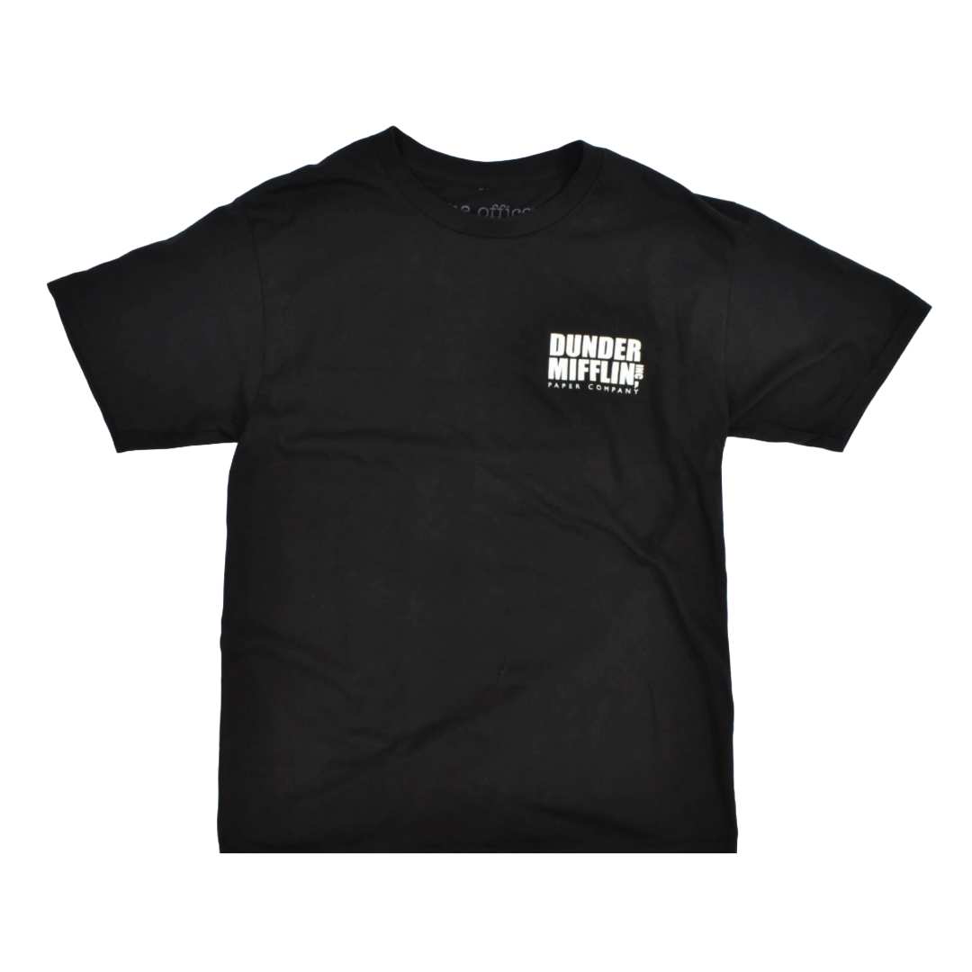 The Office T-Shirt Dunder Mifflin INC Paper Company Black Large