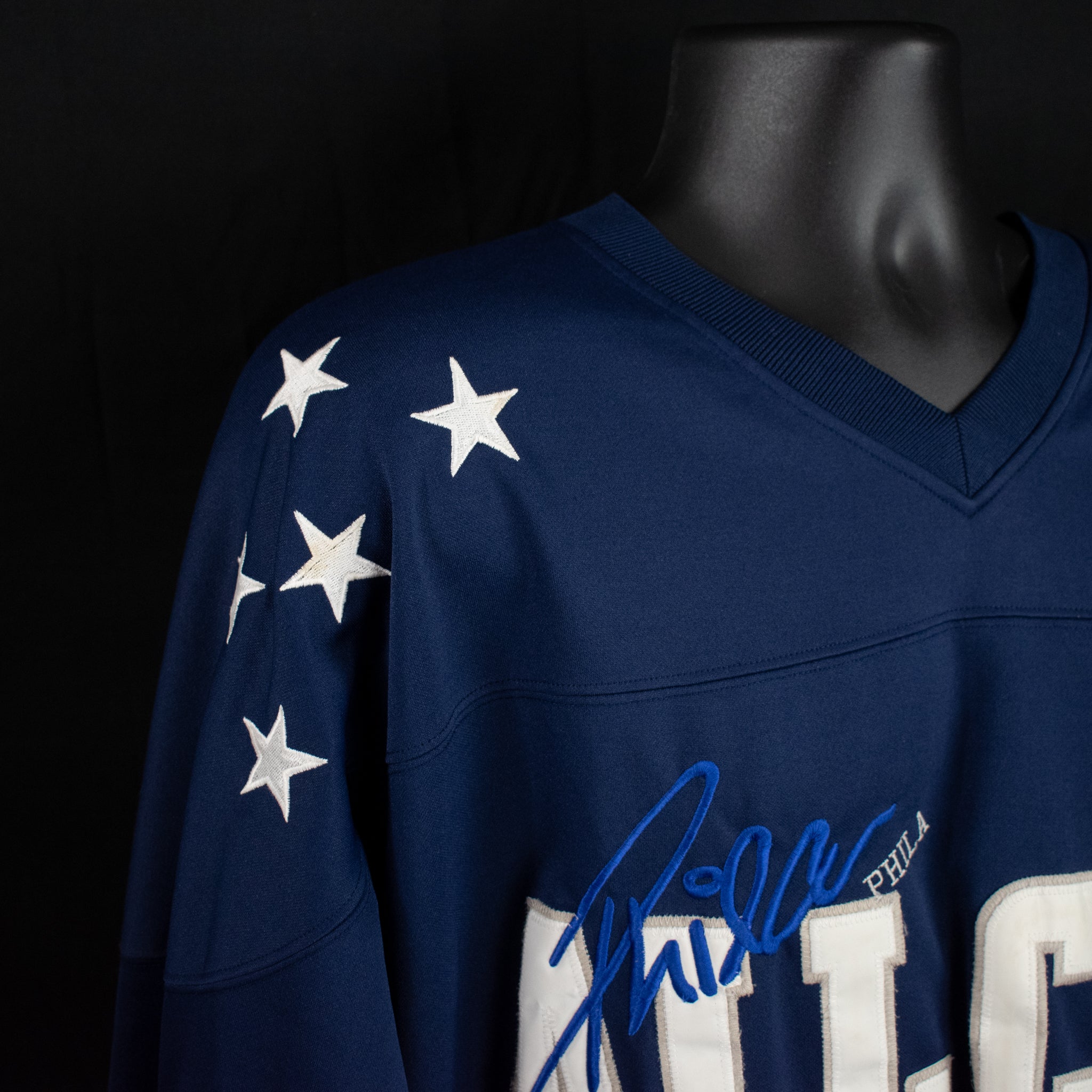 Blue Football Jersey NFL Athletic Series Jeans USA World Famous Brand Jersey All City Large