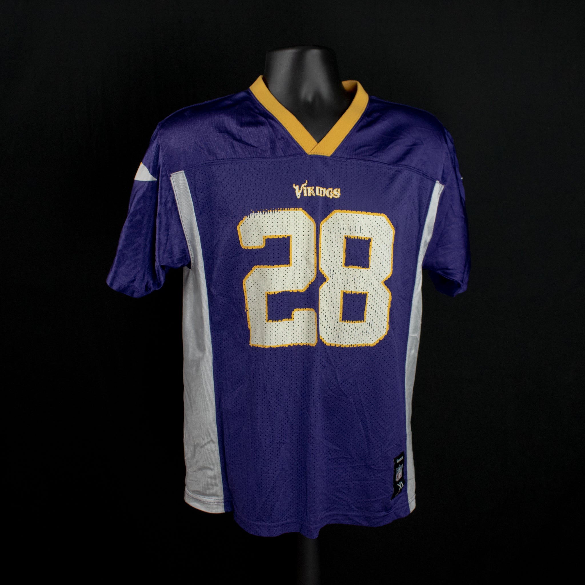 Vikings Jersey Purple Peterson 29 NFL Football Jersey Reebok XL Youth Used