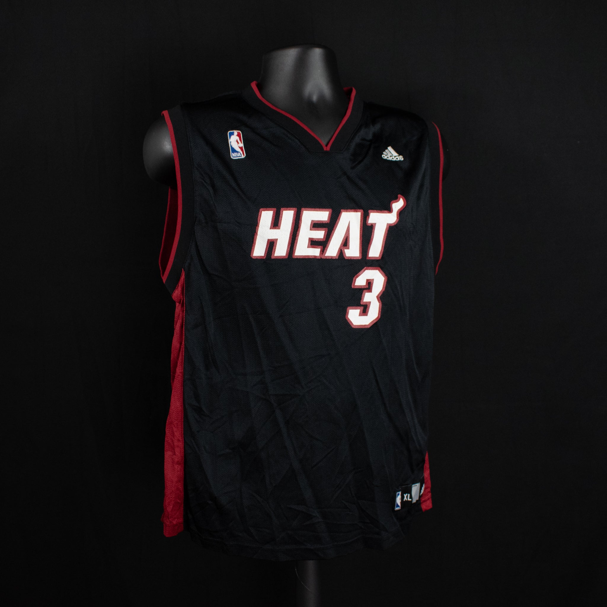 Heat Jersey Adidas Wade Authentic NBA X-Large Youth Kids Pullover Jersey
