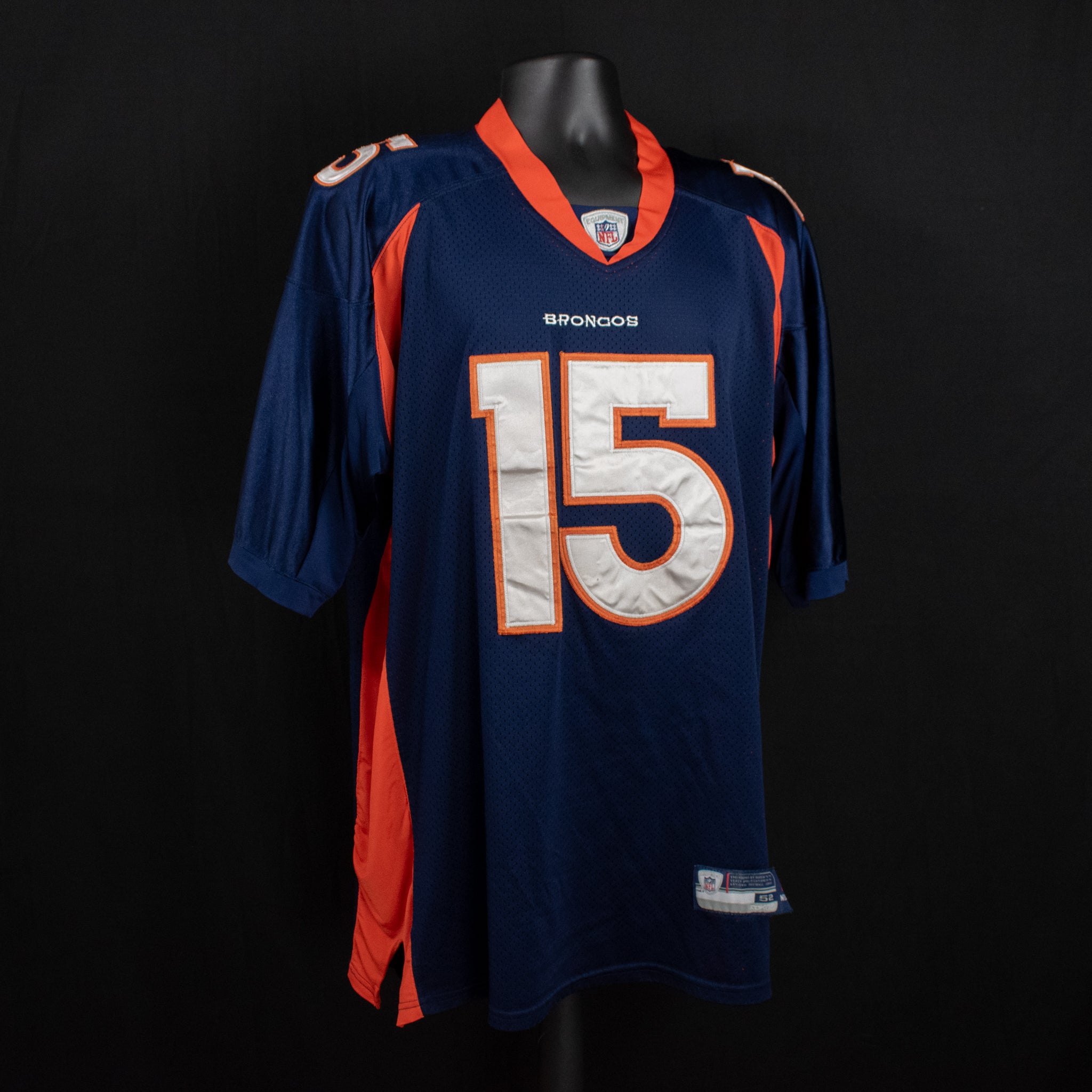 Denver Broncos Jersey 15 Marshall Authentic NFL Football Reebok Used Size 52 X-Large