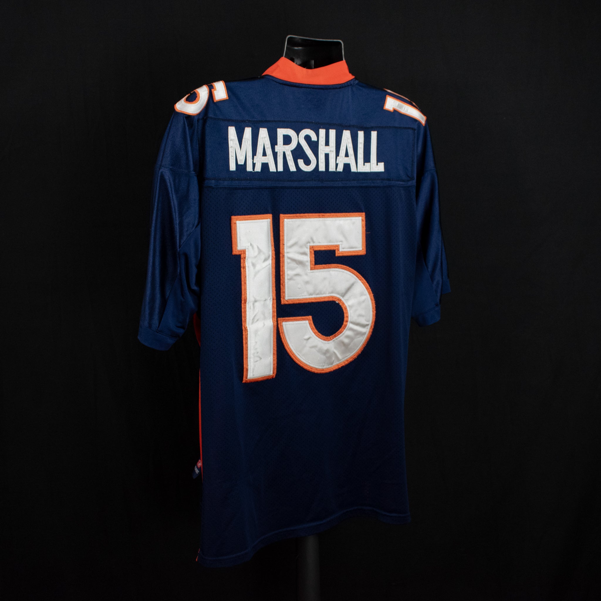 Denver Broncos Jersey 15 Marshall Authentic NFL Football Reebok Used Size 52 X-Large