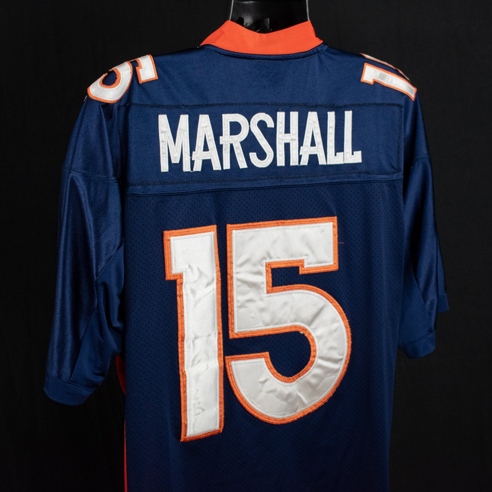 Denver Broncos Jersey 15 Marshall Authentic NFL Football Reebok Used Size 52 X-Large
