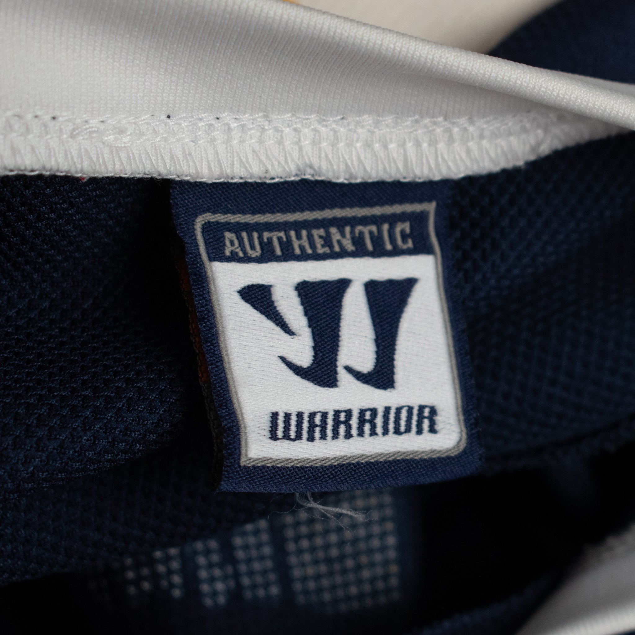 Warrior Mens Hockey Jersey X-Large Bull Dog Logo Blue Hockey Sweater Number 30