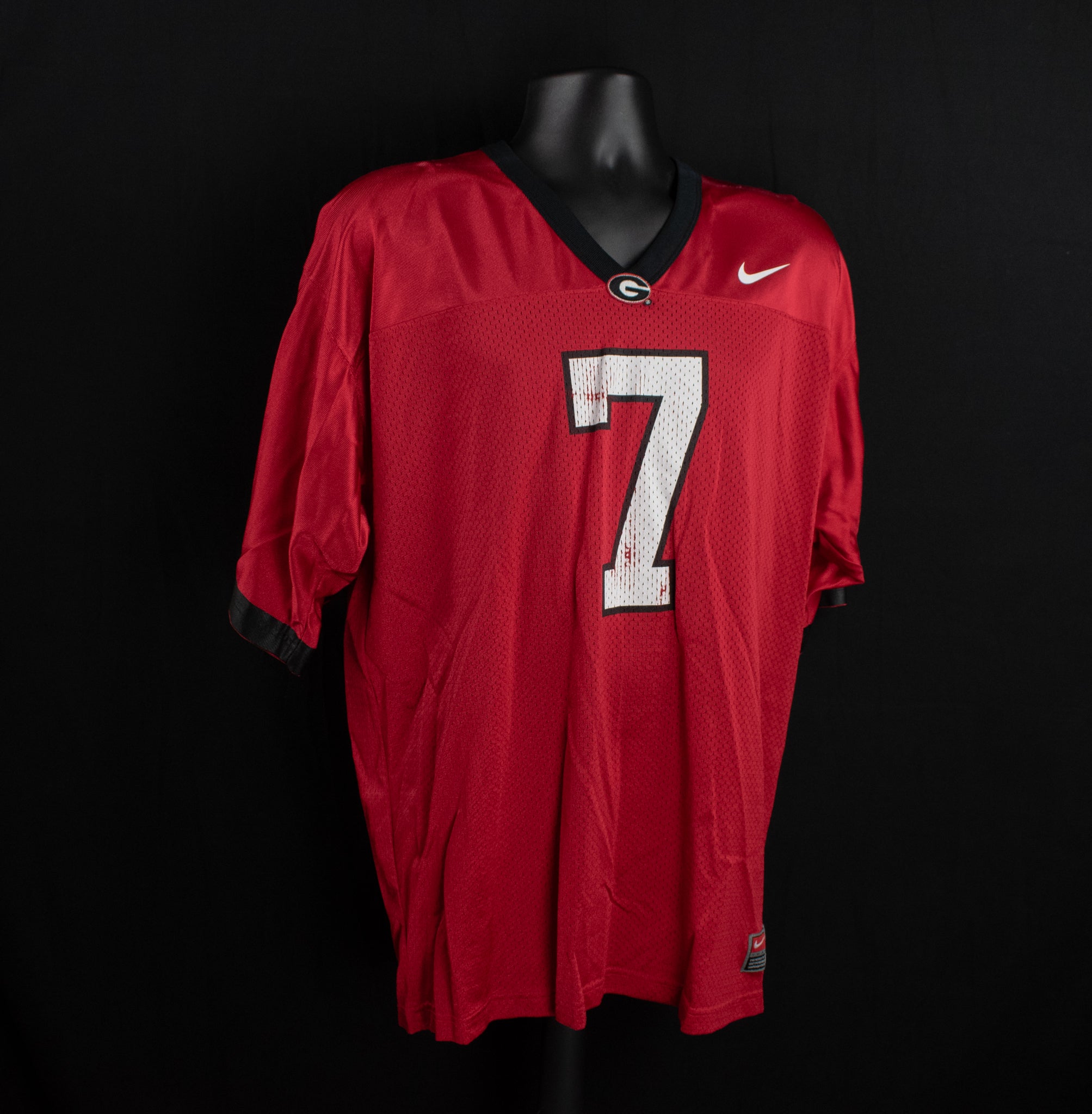 Georgia Bull Dogs NCAA Nike Football Jersey Mens XL Authentic Red Number 7 Adult