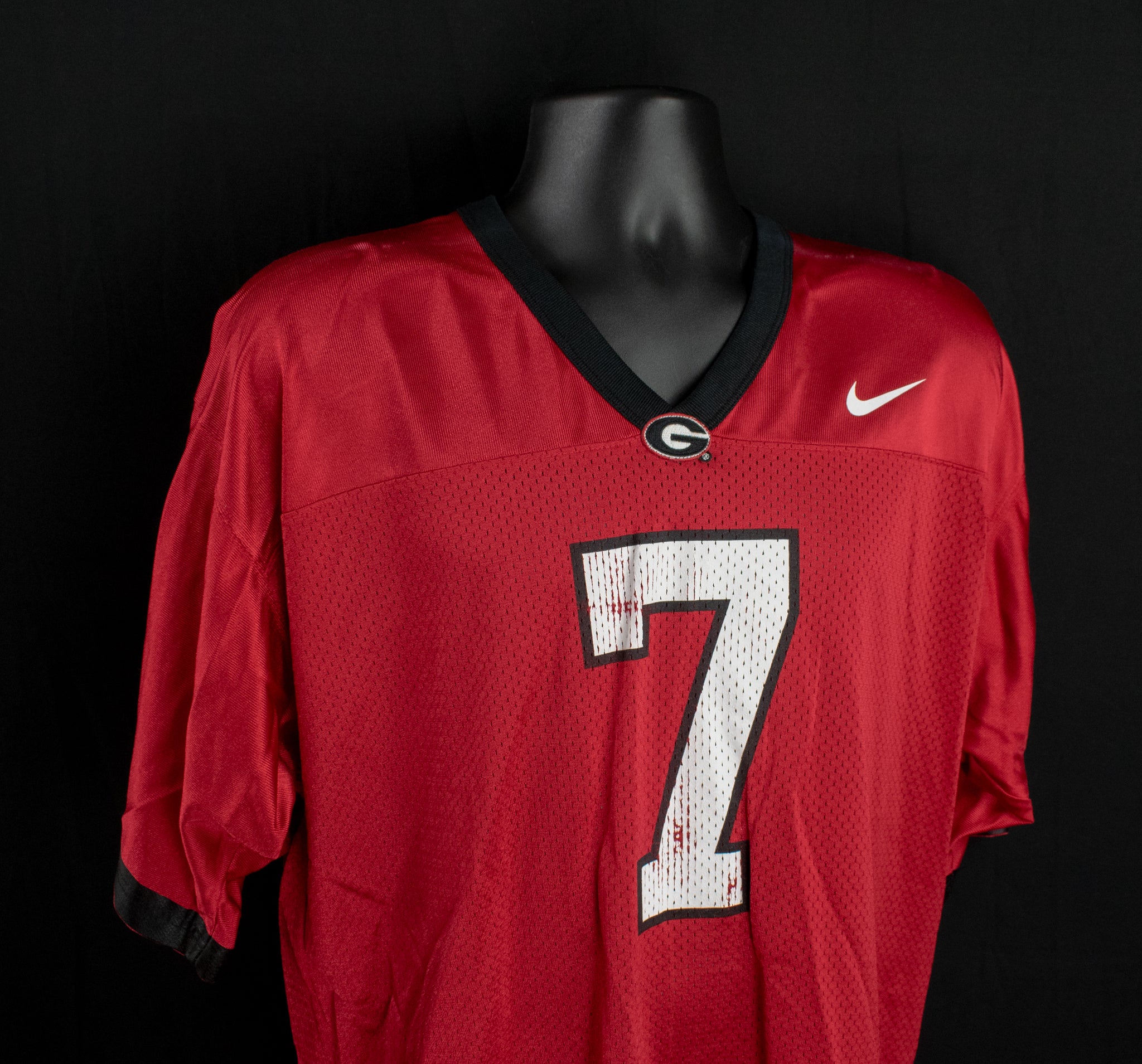 Georgia Bull Dogs NCAA Nike Football Jersey Mens XL Authentic Red Number 7 Adult