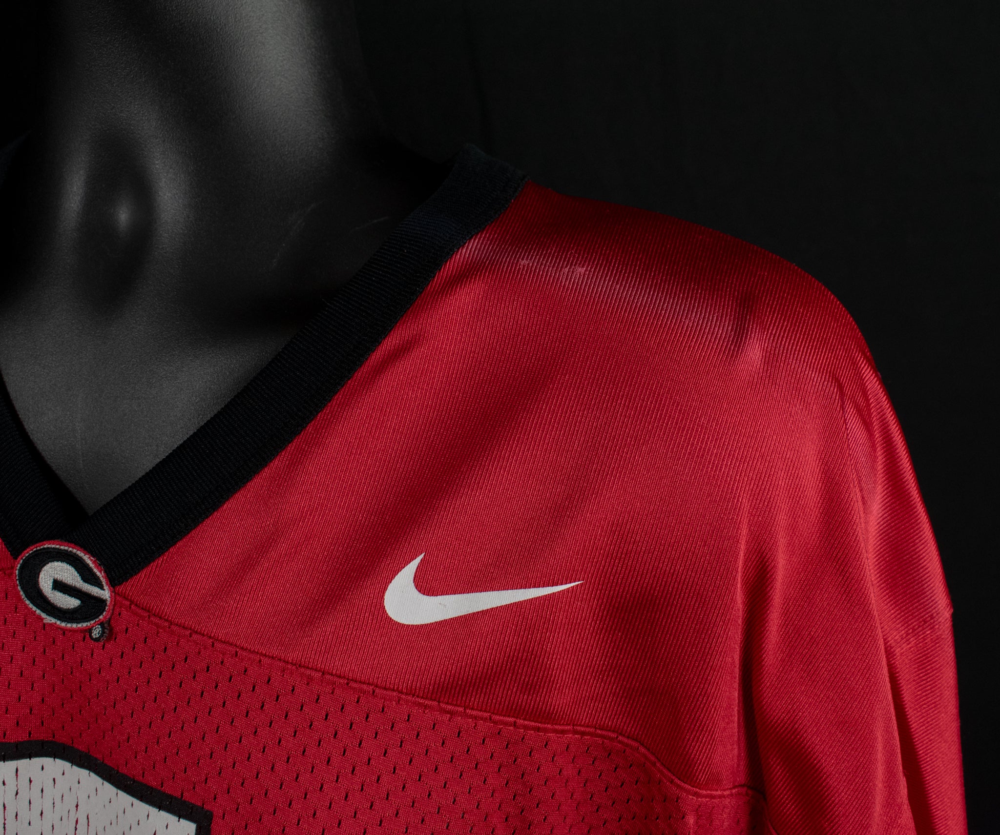 Georgia Bull Dogs NCAA Nike Football Jersey Mens XL Authentic Red Number 7 Adult