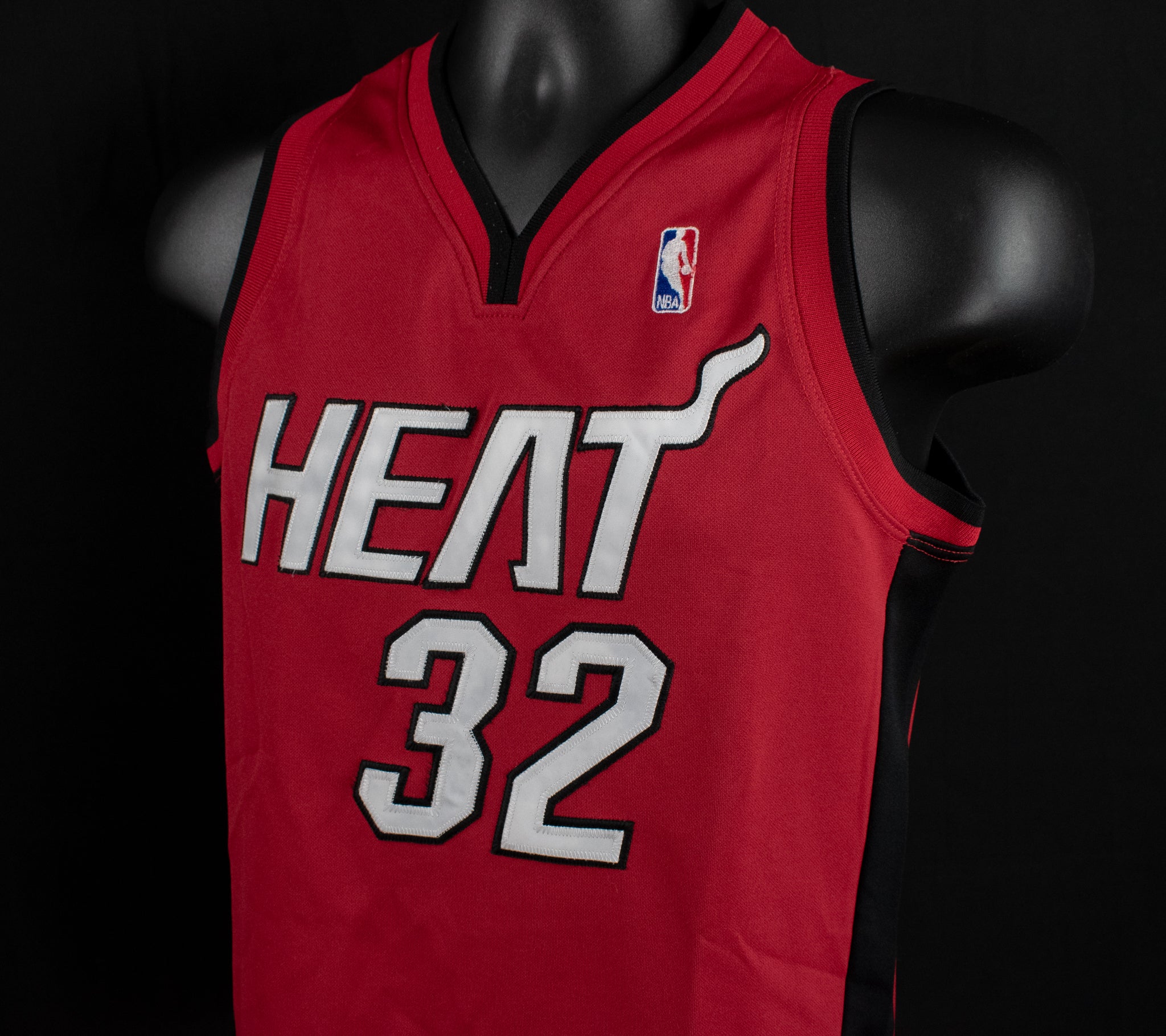 Shaquille O'Neal Mitchell and Ness Jersey Heat 32 Hardwood Classics Large Kids Basketball NBA