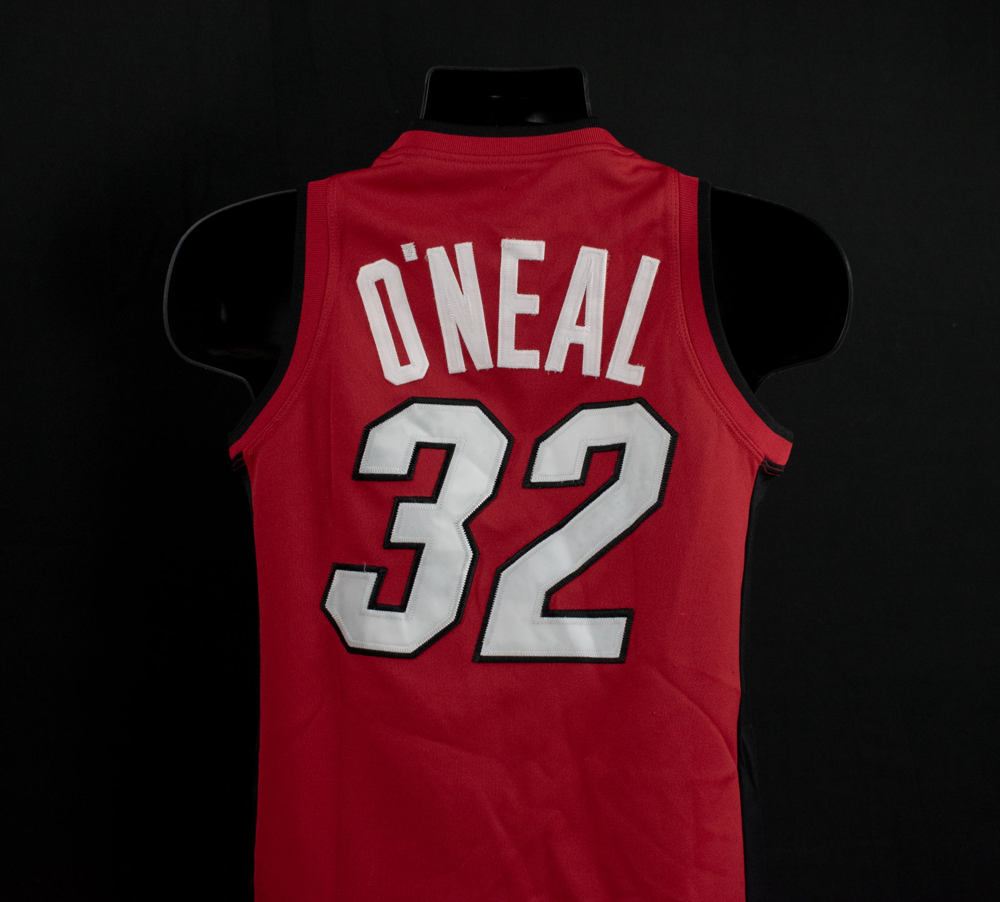 Shaquille O'Neal Mitchell and Ness Jersey Heat 32 Hardwood Classics Large Kids Basketball NBA