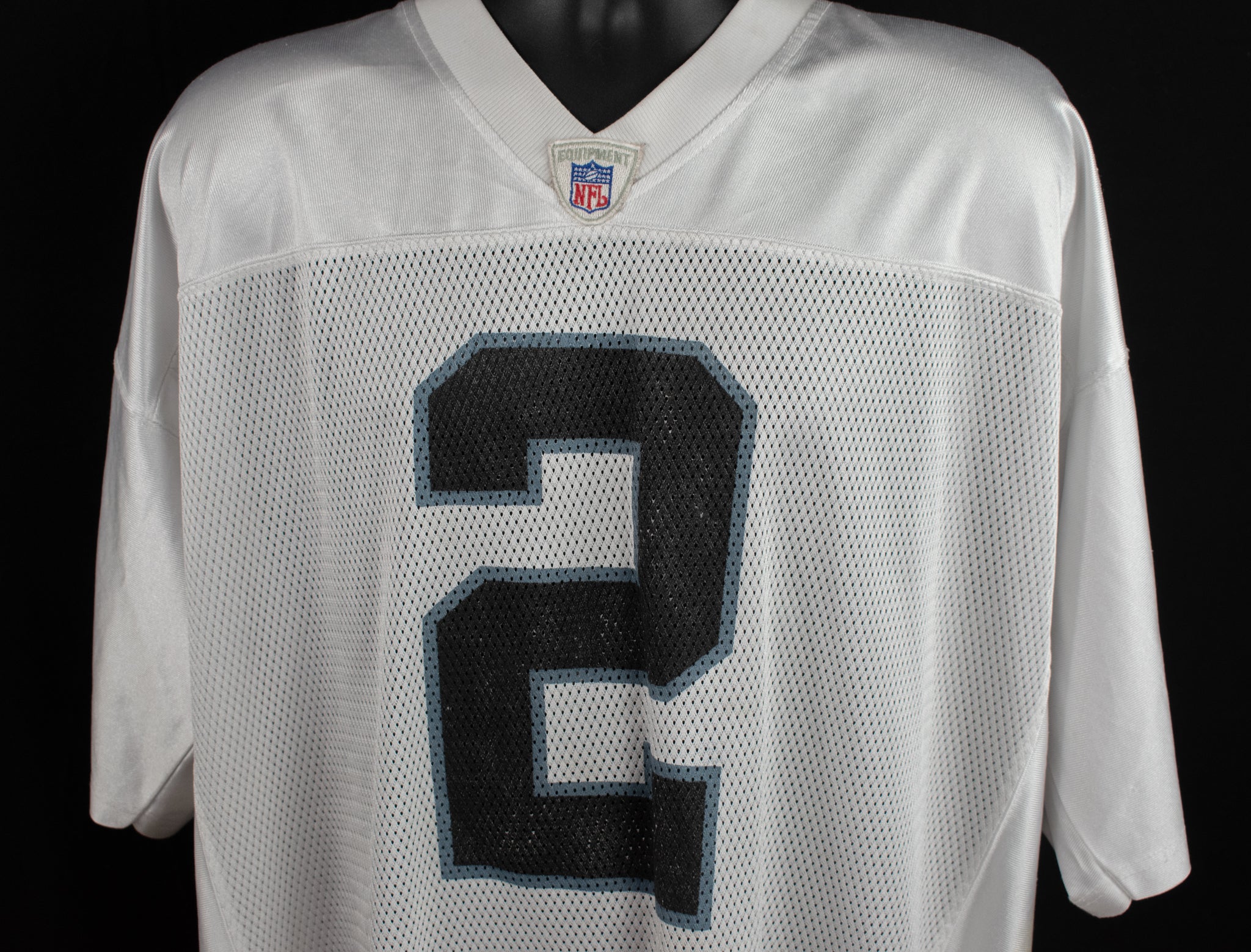 Oakland Raiders Mens Jersey 2XL White NFL Football Russel 2 Authentic On Field Reebok