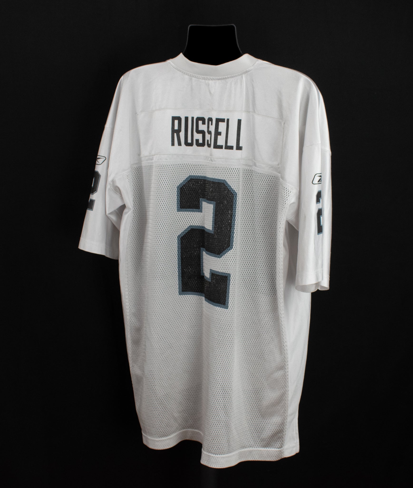 Oakland Raiders Mens Jersey 2XL White NFL Football Russel 2 Authentic On Field Reebok