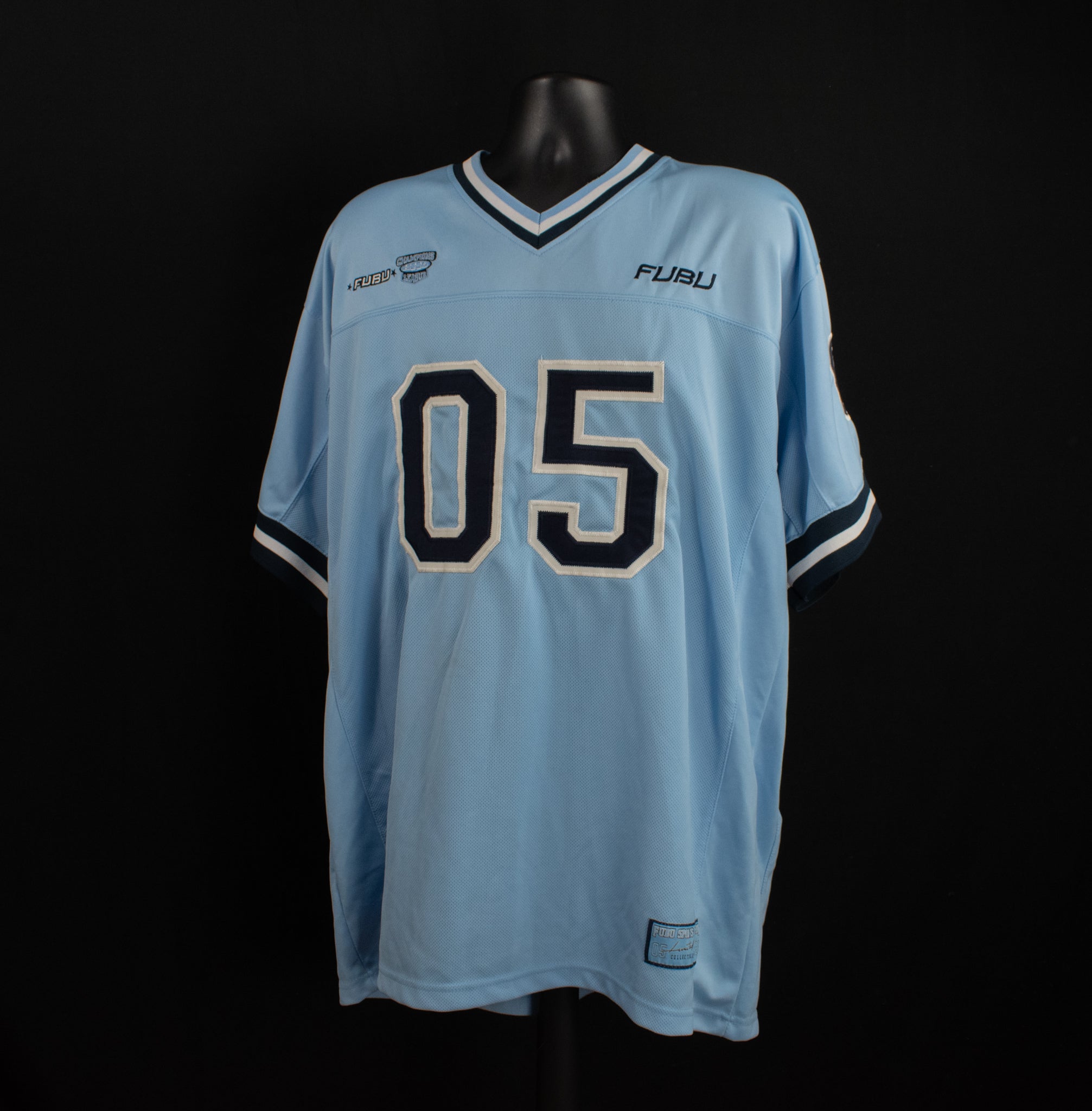 Vintage Fubu Authentic Jersey Blue Men 05 XXL Fubo Sports Collection limited Used