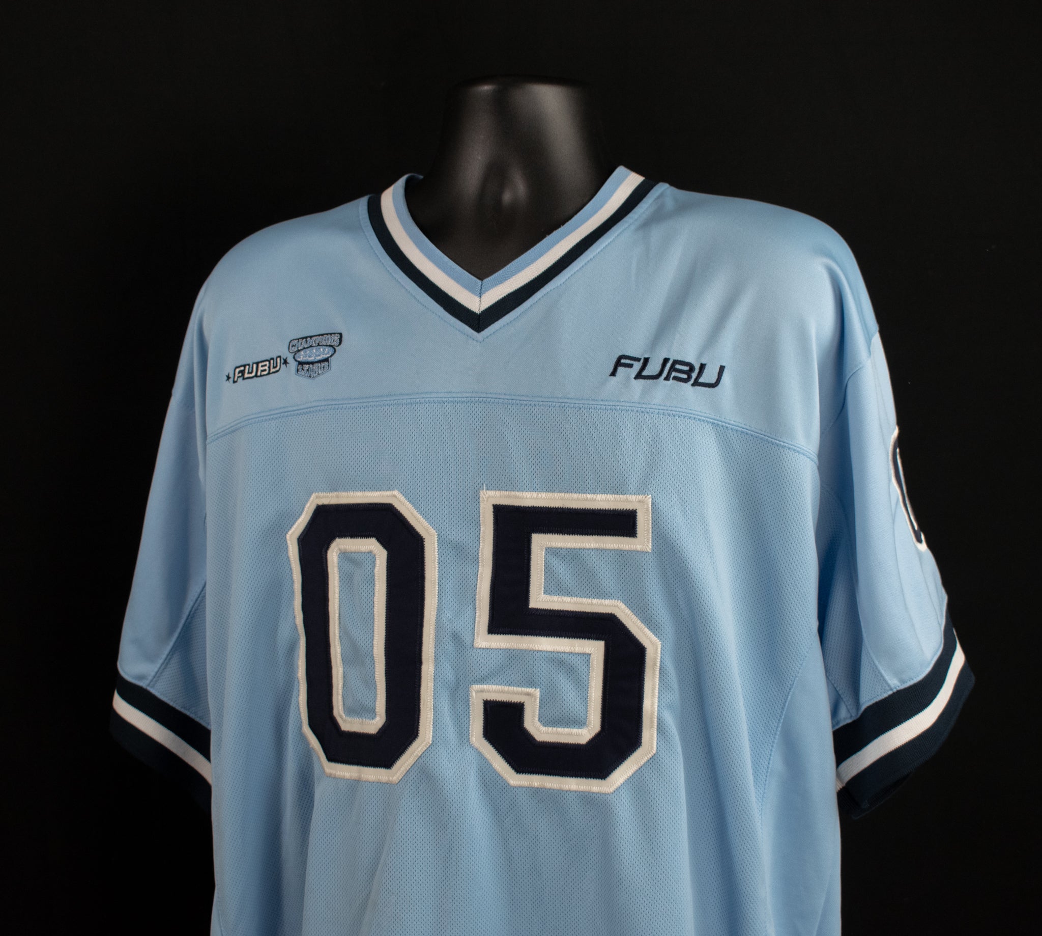 Vintage Fubu Authentic Jersey Blue Men 05 XXL Fubo Sports Collection limited Used