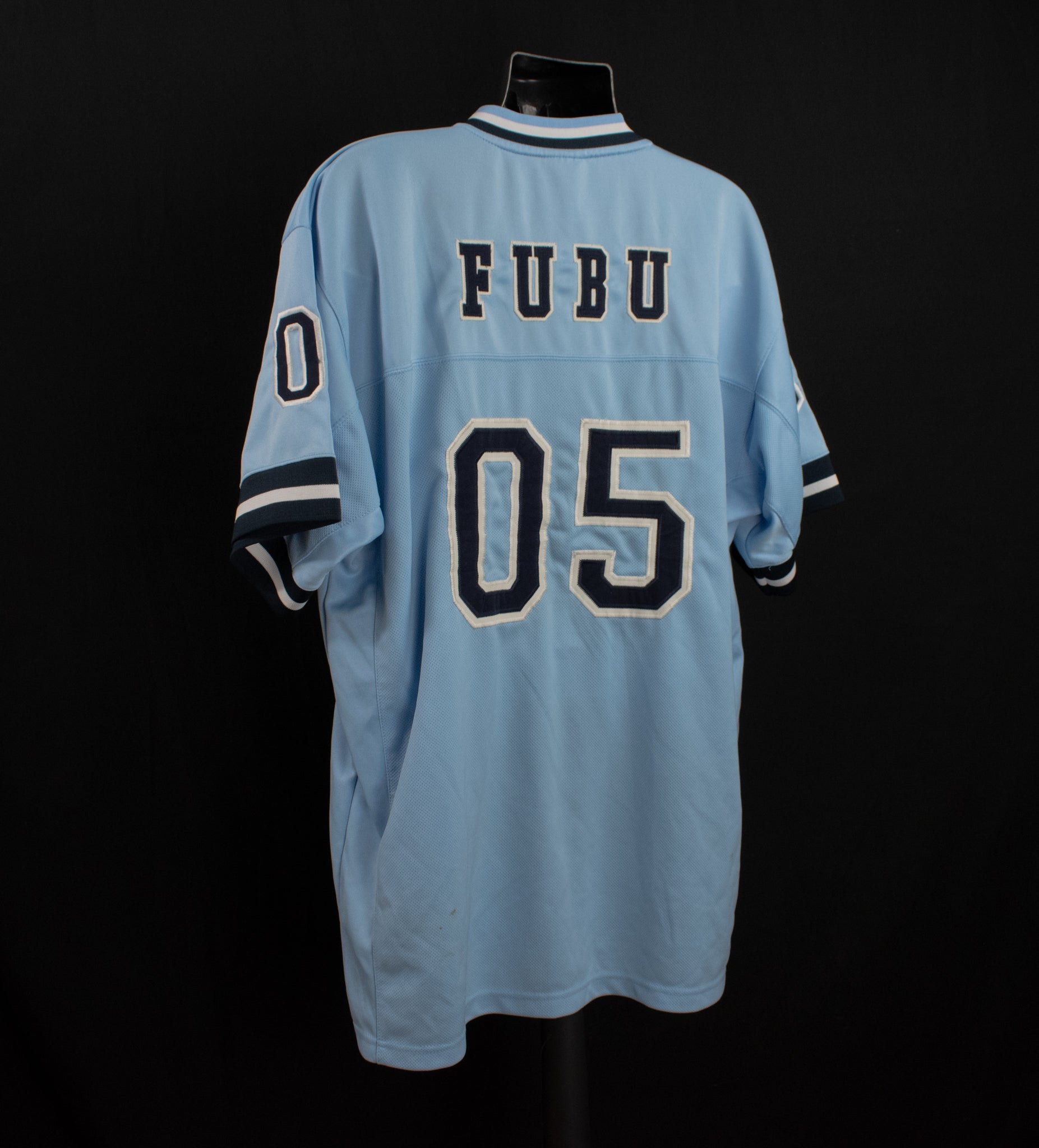 Vintage Fubu Authentic Jersey Blue Men 05 XXL Fubo Sports Collection limited Used