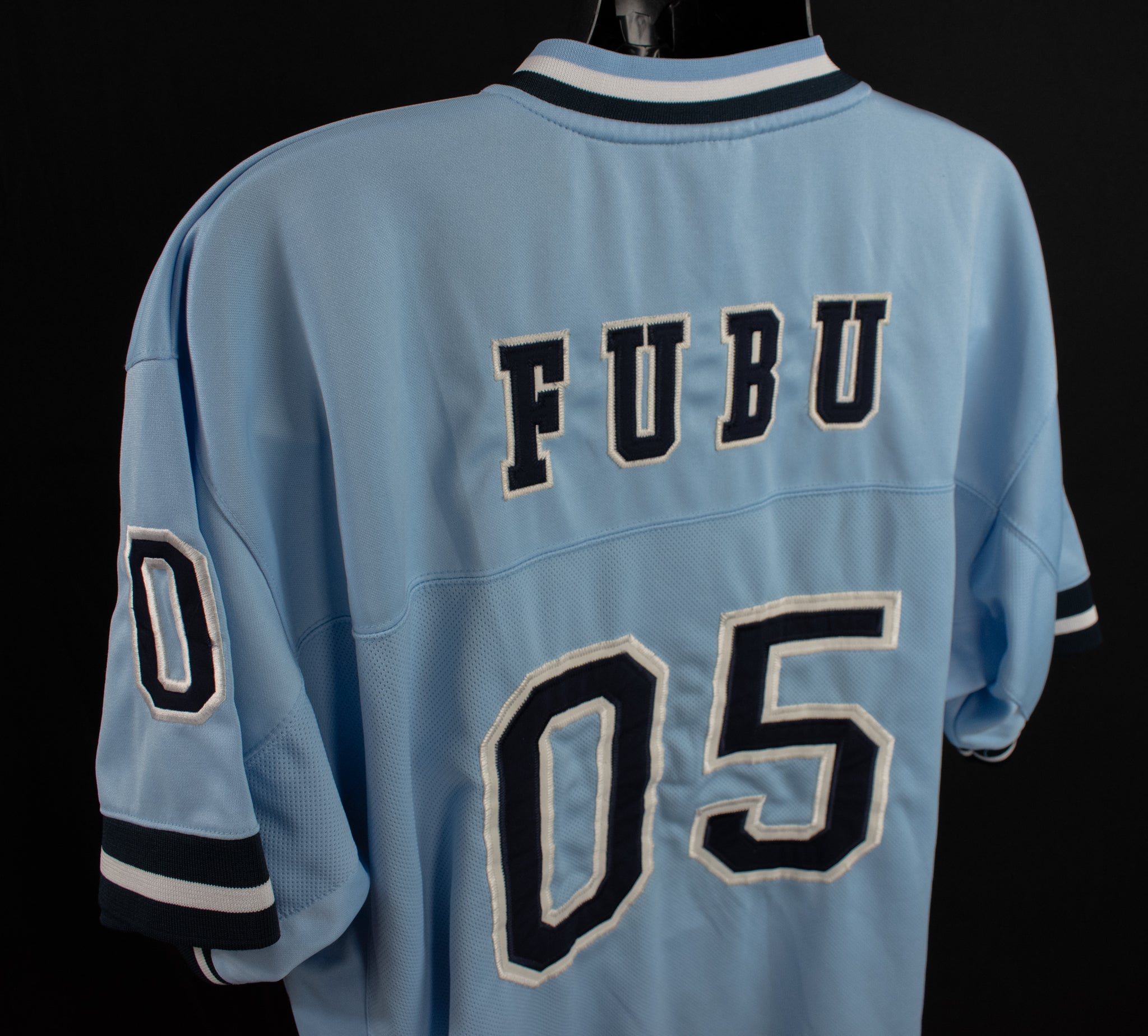 Vintage Fubu Authentic Jersey Blue Men 05 XXL Fubo Sports Collection limited Used