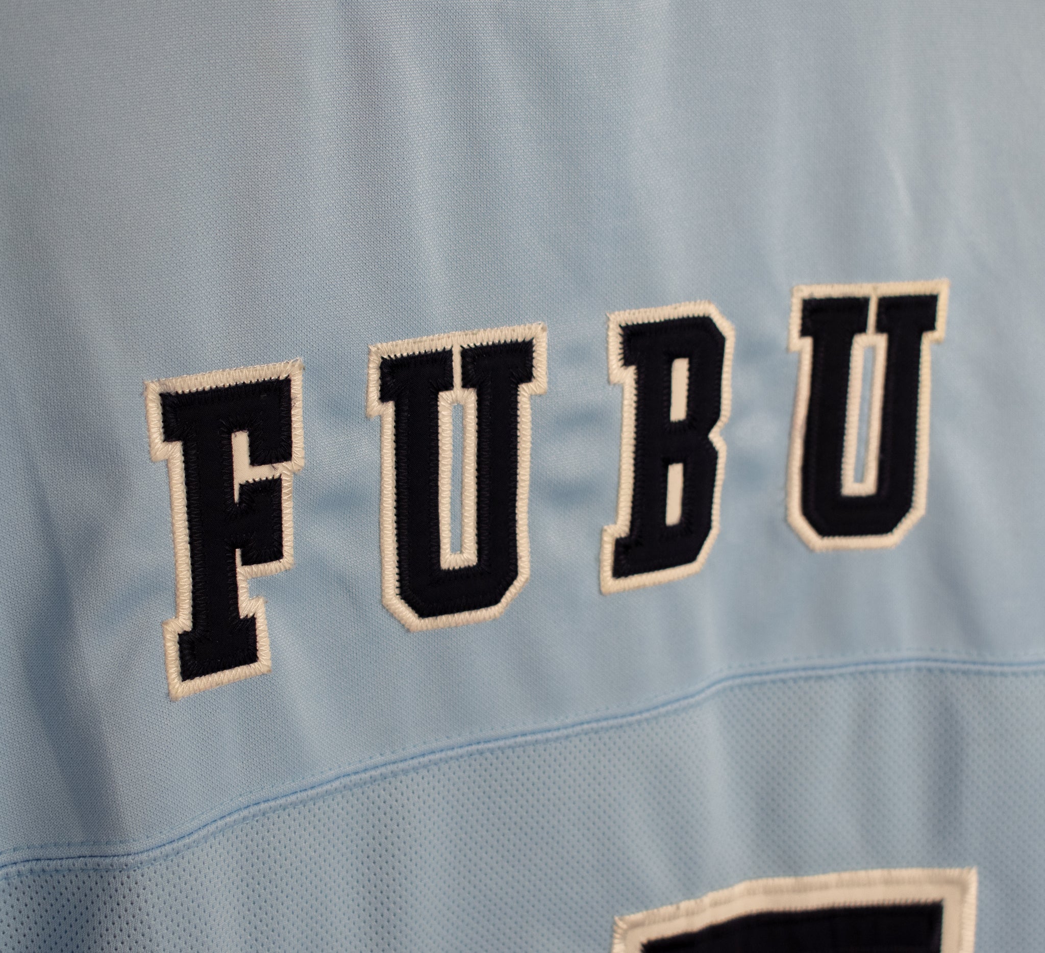 Vintage Fubu Authentic Jersey Blue Men 05 XXL Fubo Sports Collection limited Used