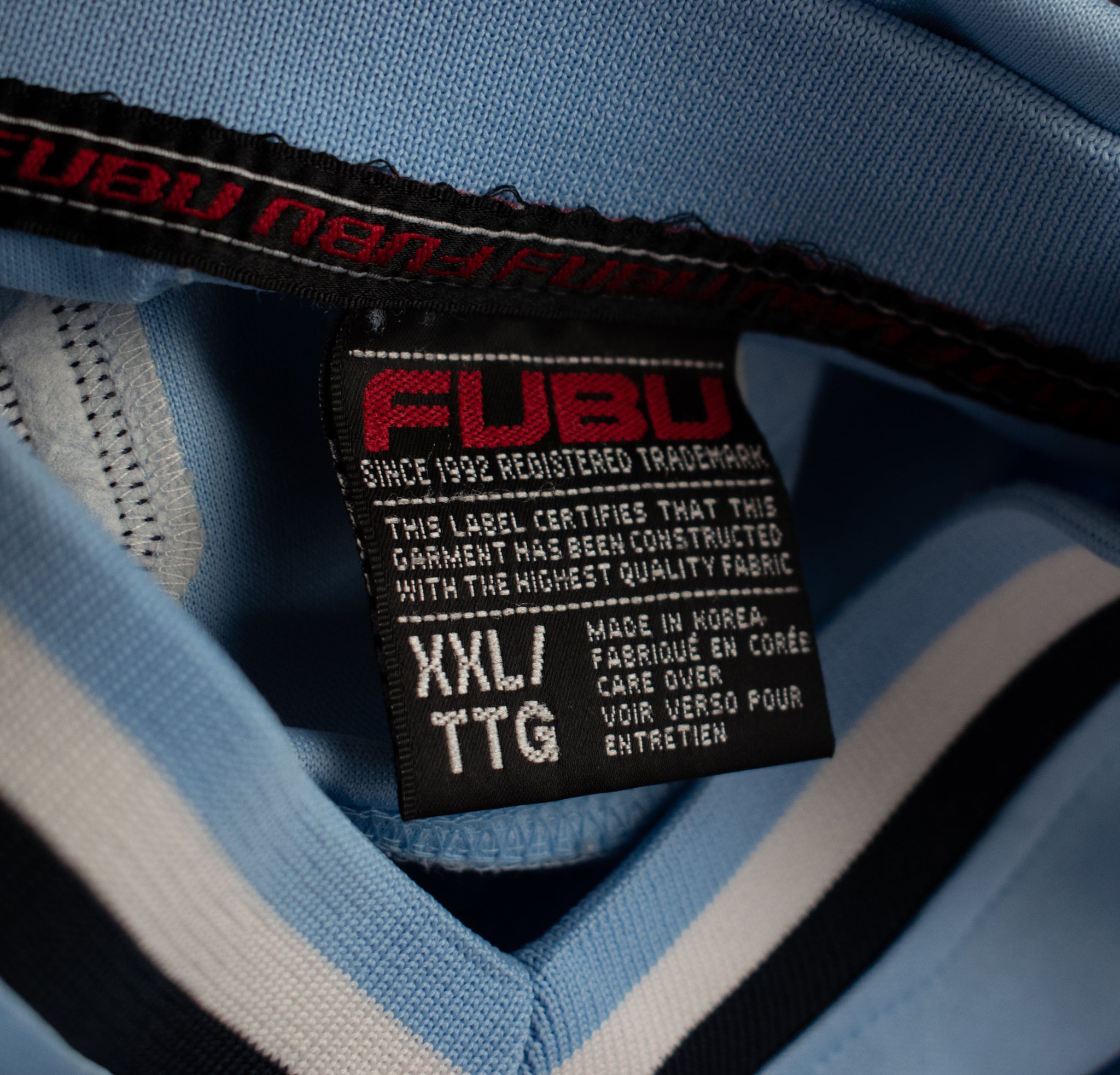 Vintage Fubu Authentic Jersey Blue Men 05 XXL Fubo Sports Collection limited Used
