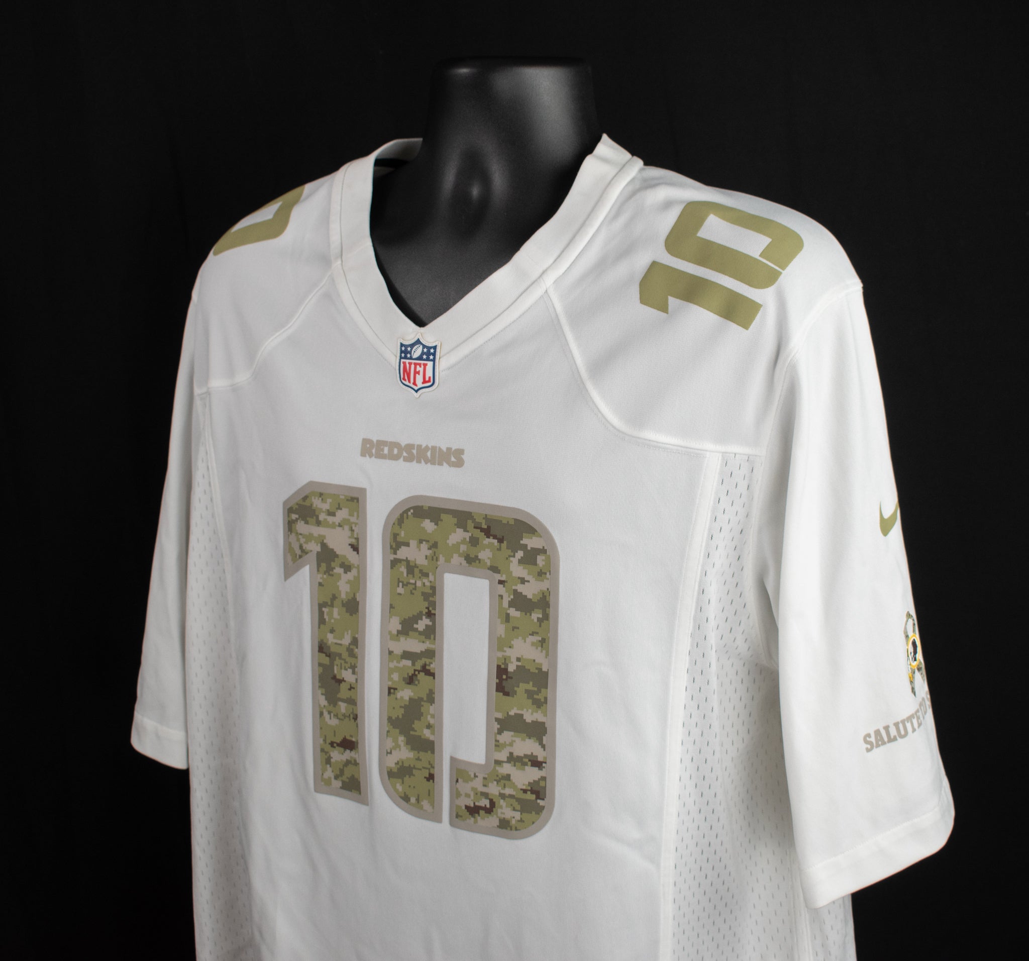 Washington NFL Football Jersey XL Nike on Field 10 Griffin III Military Service White