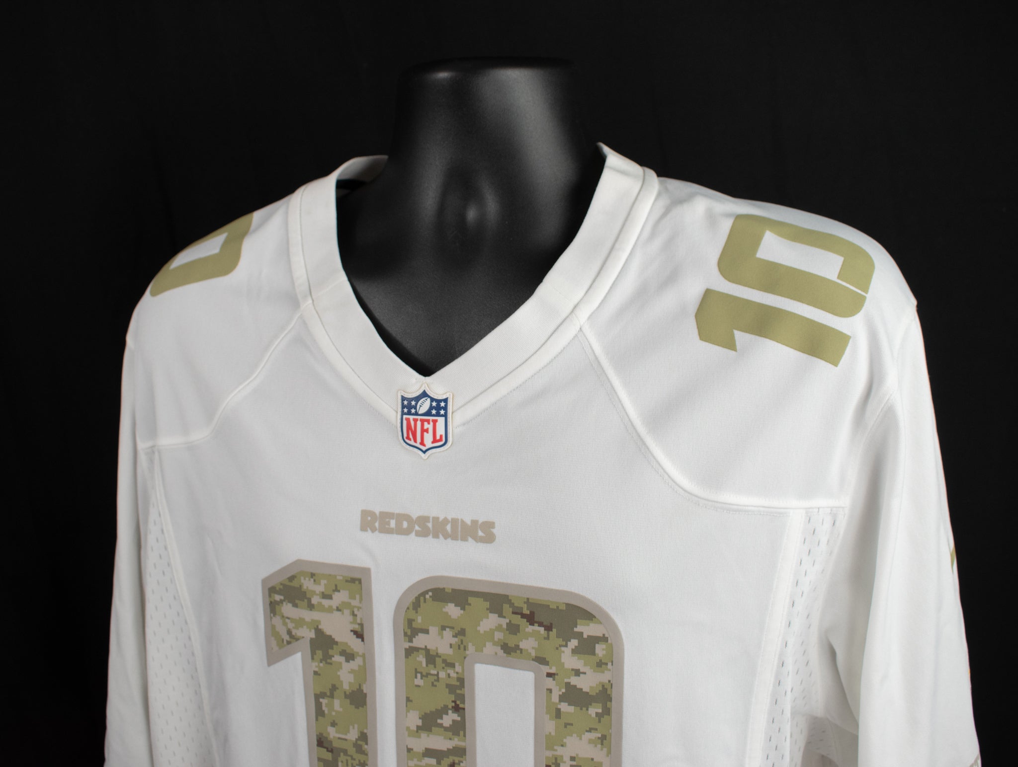 Washington NFL Football Jersey XL Nike on Field 10 Griffin III Military Service White