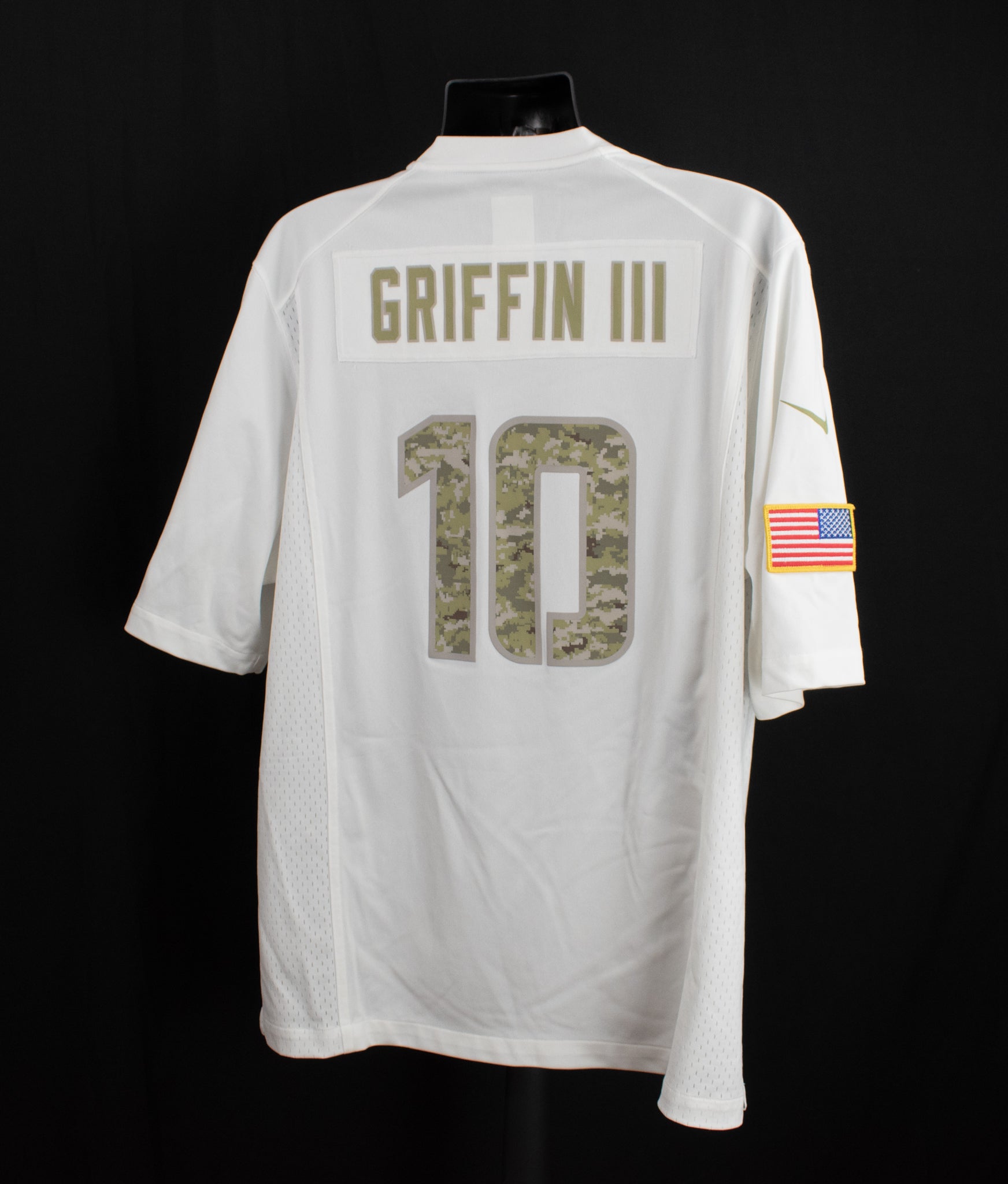 Washington NFL Football Jersey XL Nike on Field 10 Griffin III Military Service White