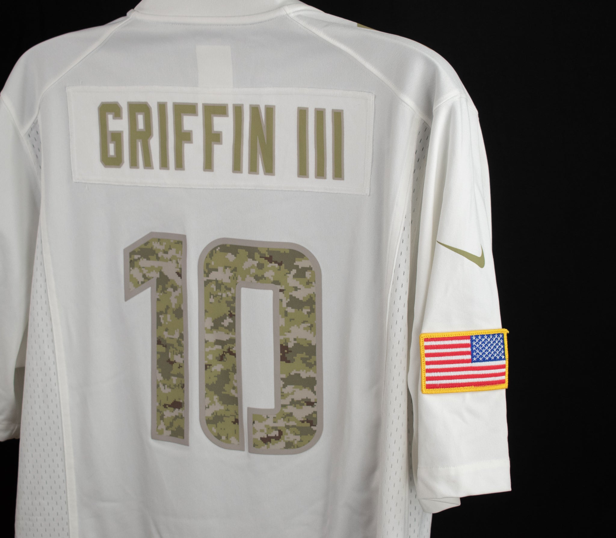 Washington NFL Football Jersey XL Nike on Field 10 Griffin III Military Service White