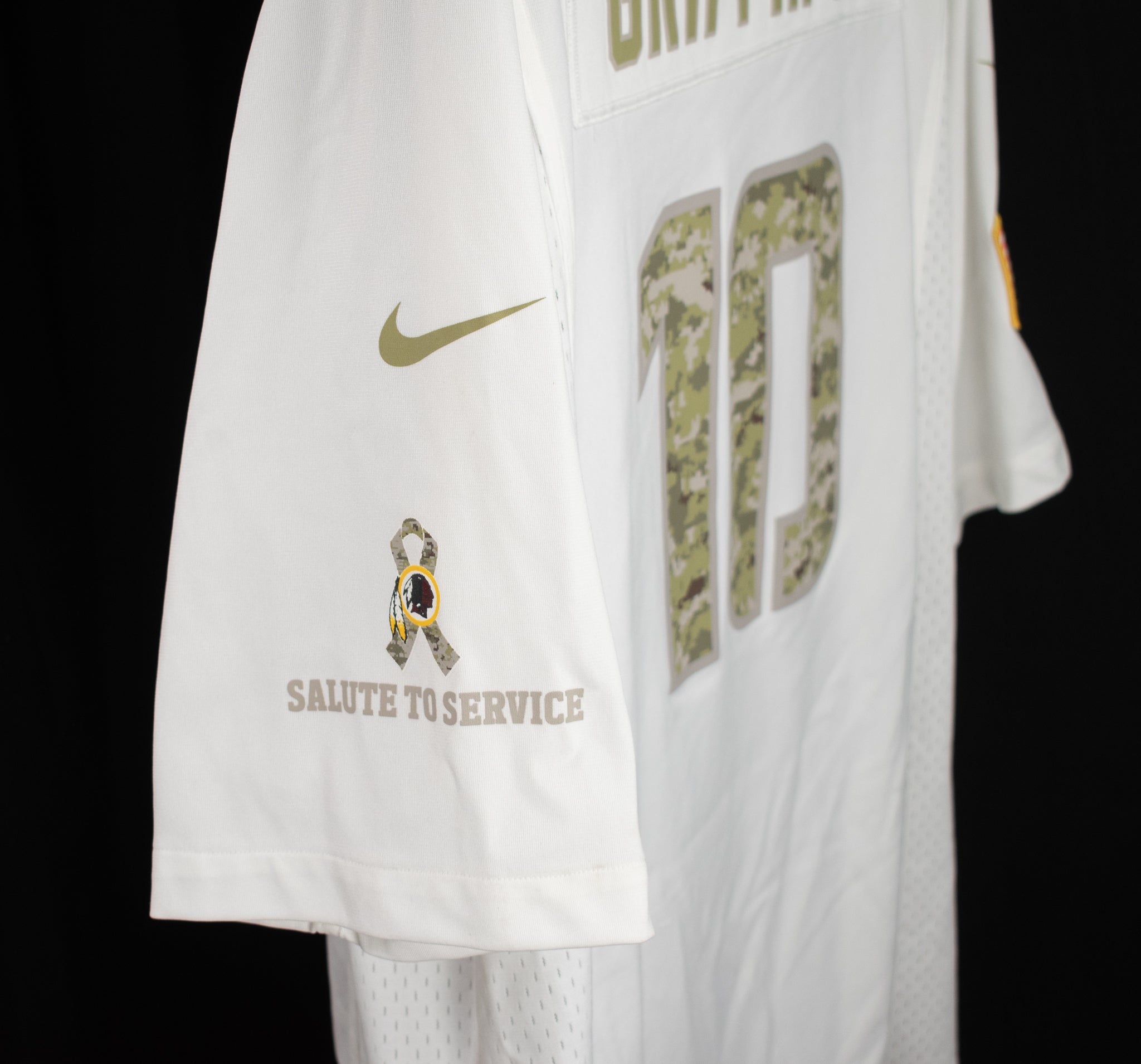 Washington NFL Football Jersey XL Nike on Field 10 Griffin III Military Service White