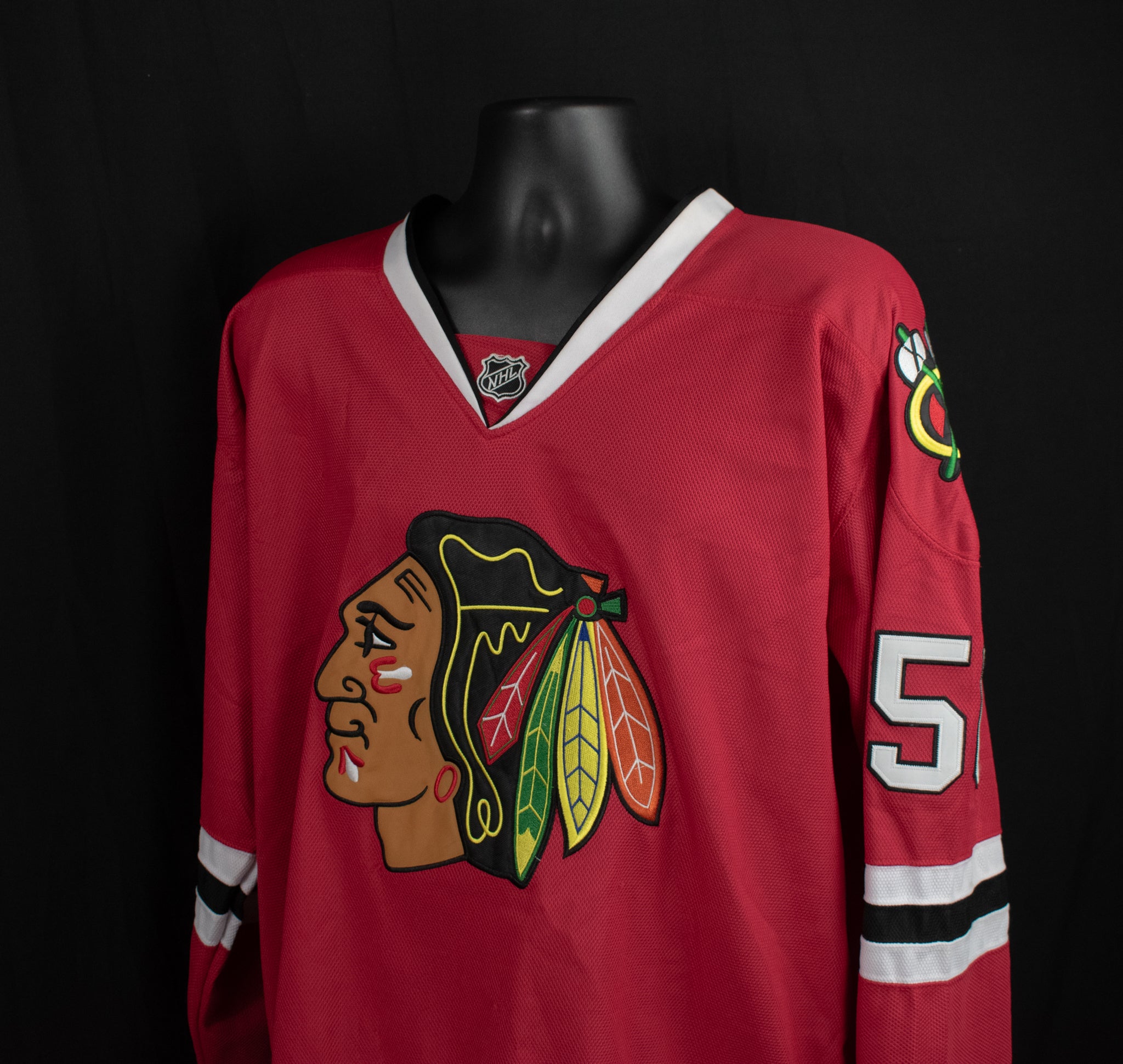Corey Crawford Jersey Size 54 Adult Chicago Black Hawks Red Jersey Reebok