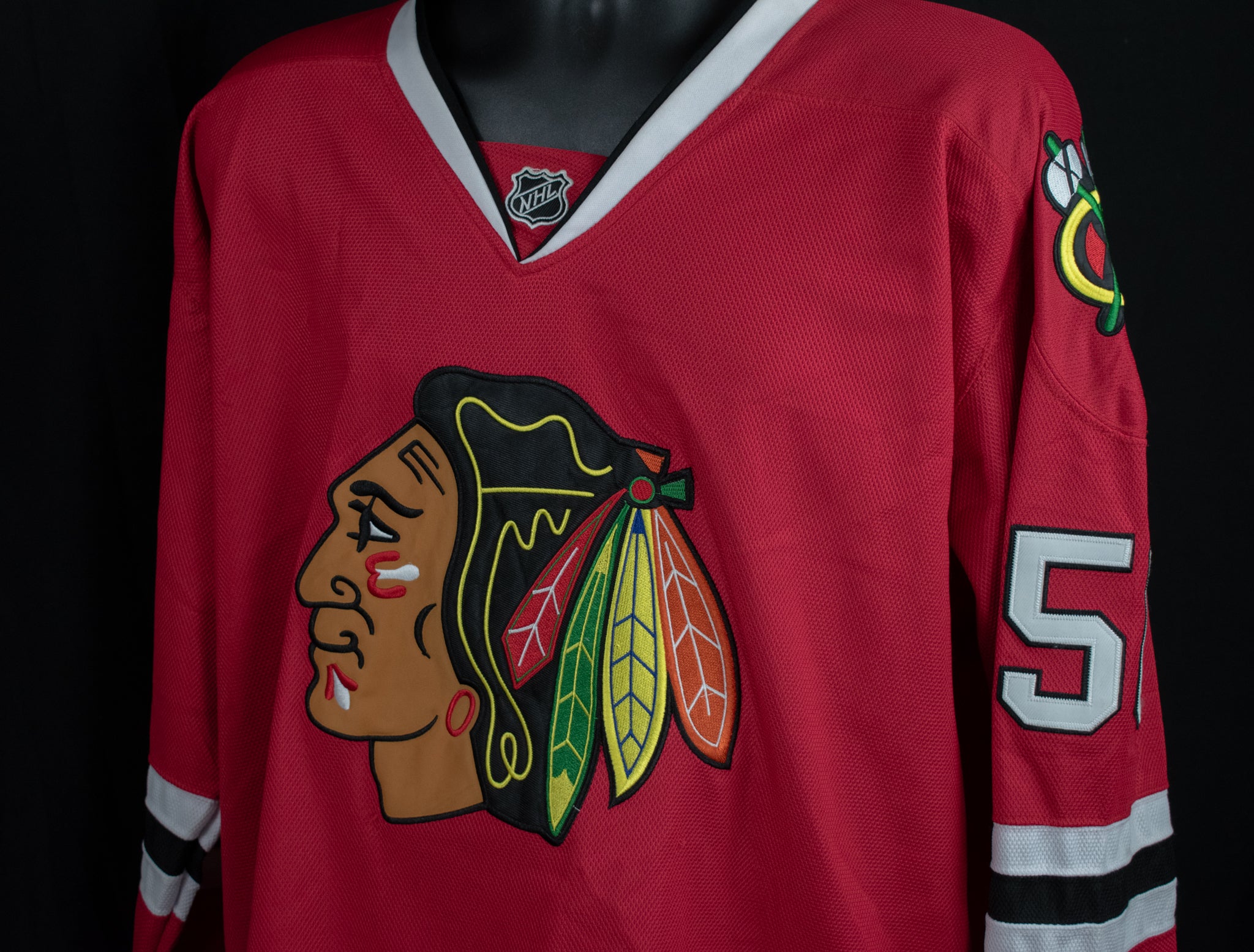 Corey Crawford Jersey Size 54 Adult Chicago Black Hawks Red Jersey Reebok
