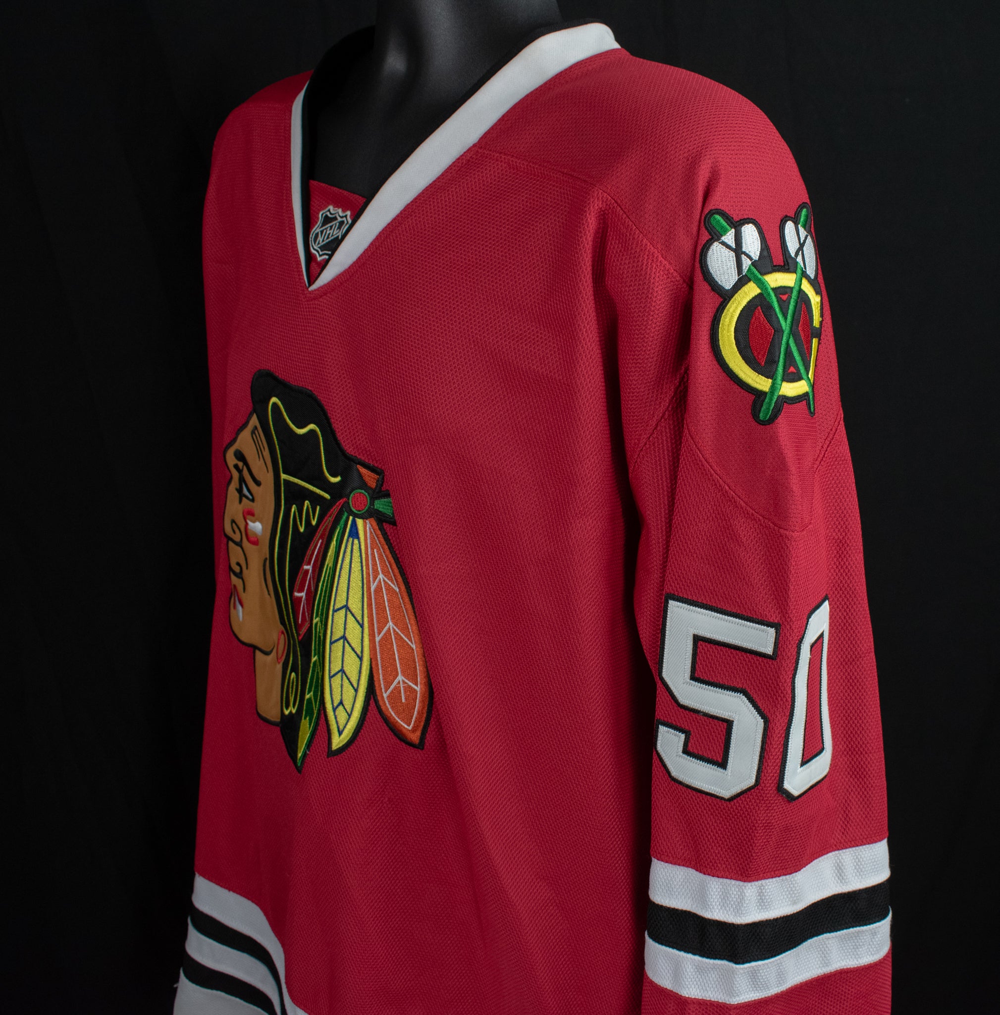 Corey Crawford Jersey Size 54 Adult Chicago Black Hawks Red Jersey Reebok
