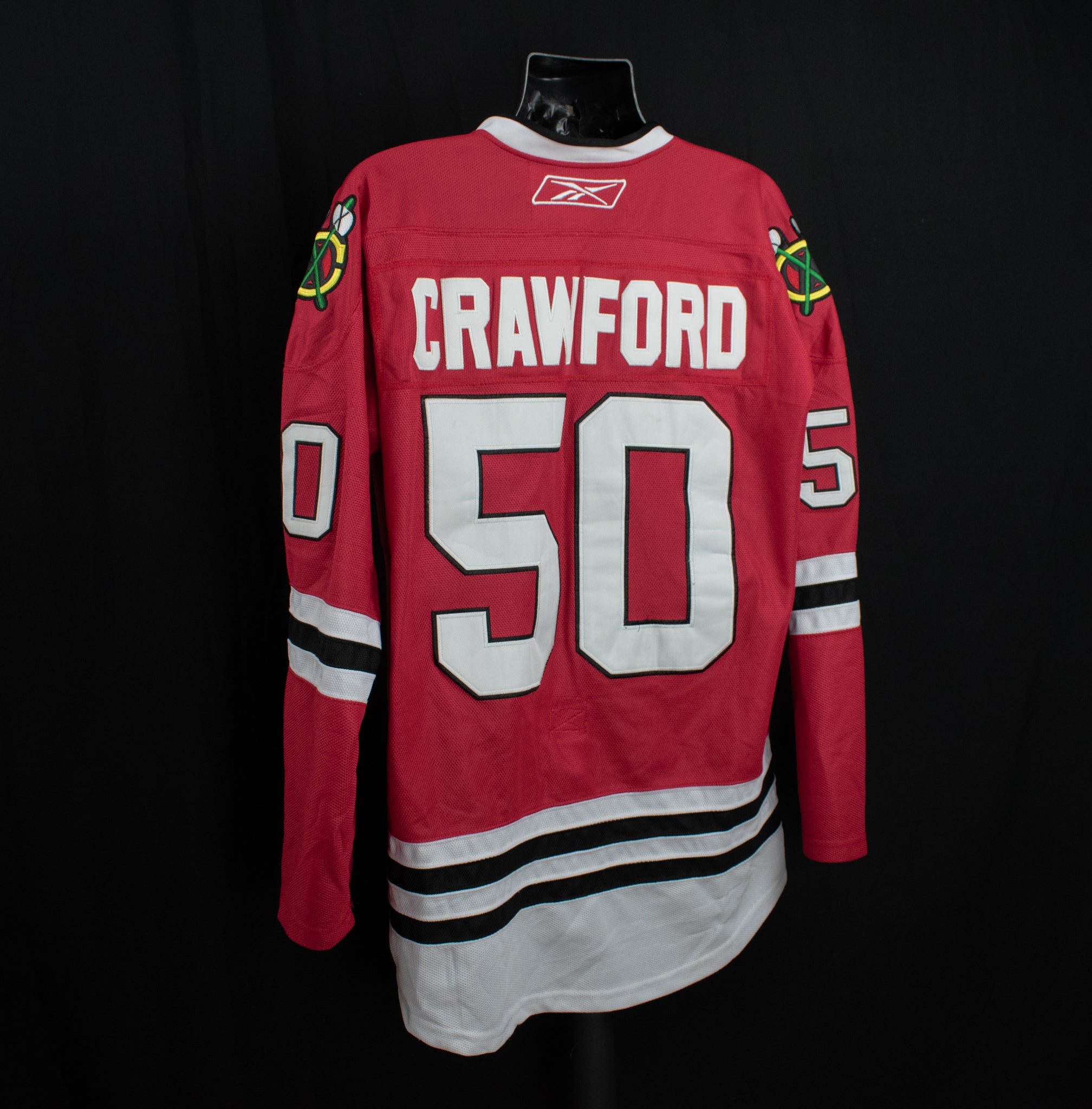 Corey Crawford Jersey Size 54 Adult Chicago Black Hawks Red Jersey Reebok