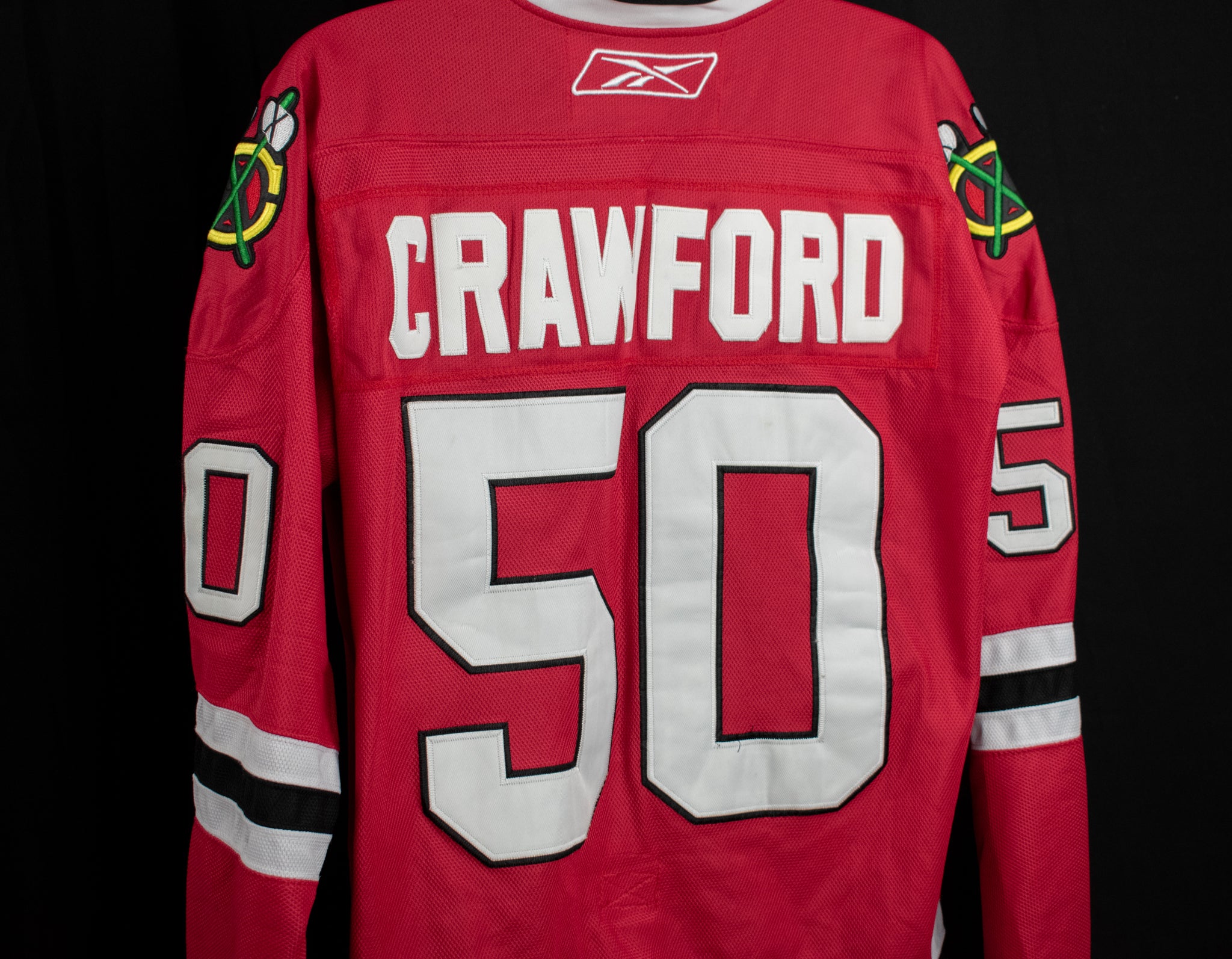 Corey Crawford Jersey Size 54 Adult Chicago Black Hawks Red Jersey Reebok
