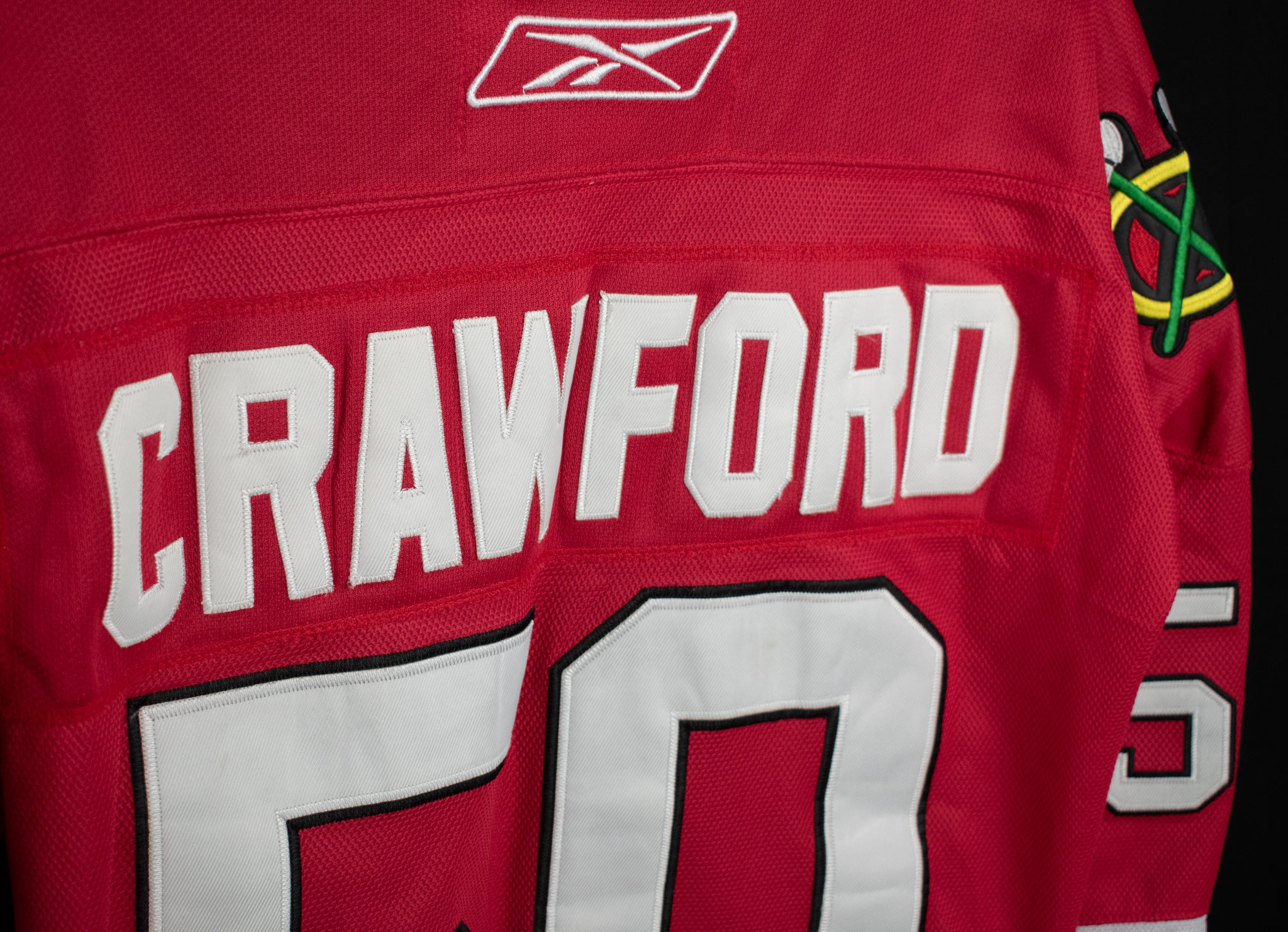 Corey Crawford Jersey Size 54 Adult Chicago Black Hawks Red Jersey Reebok