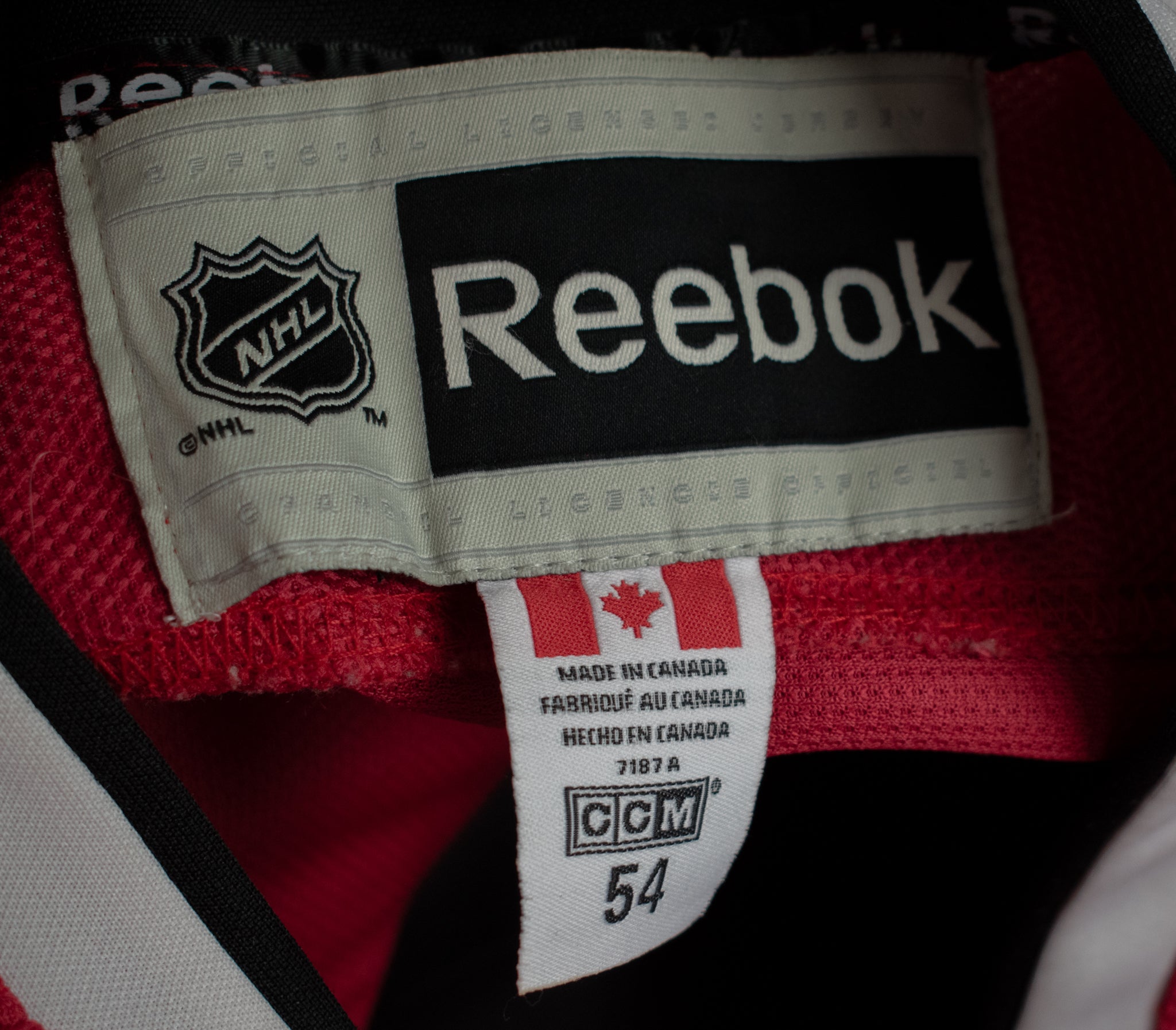 Corey Crawford Jersey Size 54 Adult Chicago Black Hawks Red Jersey Reebok