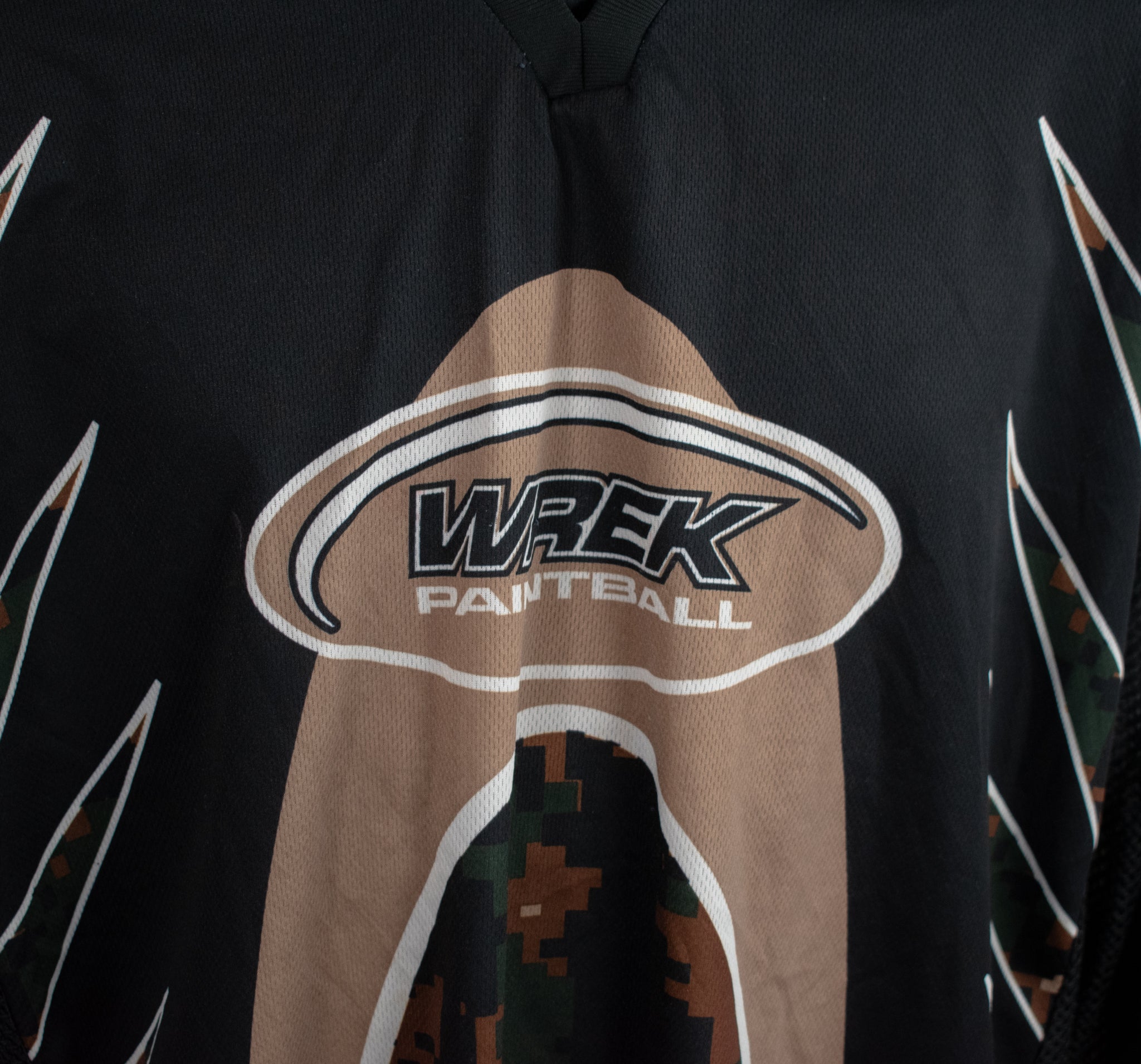 Wrek Paintball Camo Mens Adult Paintball Jersey Used X-Large