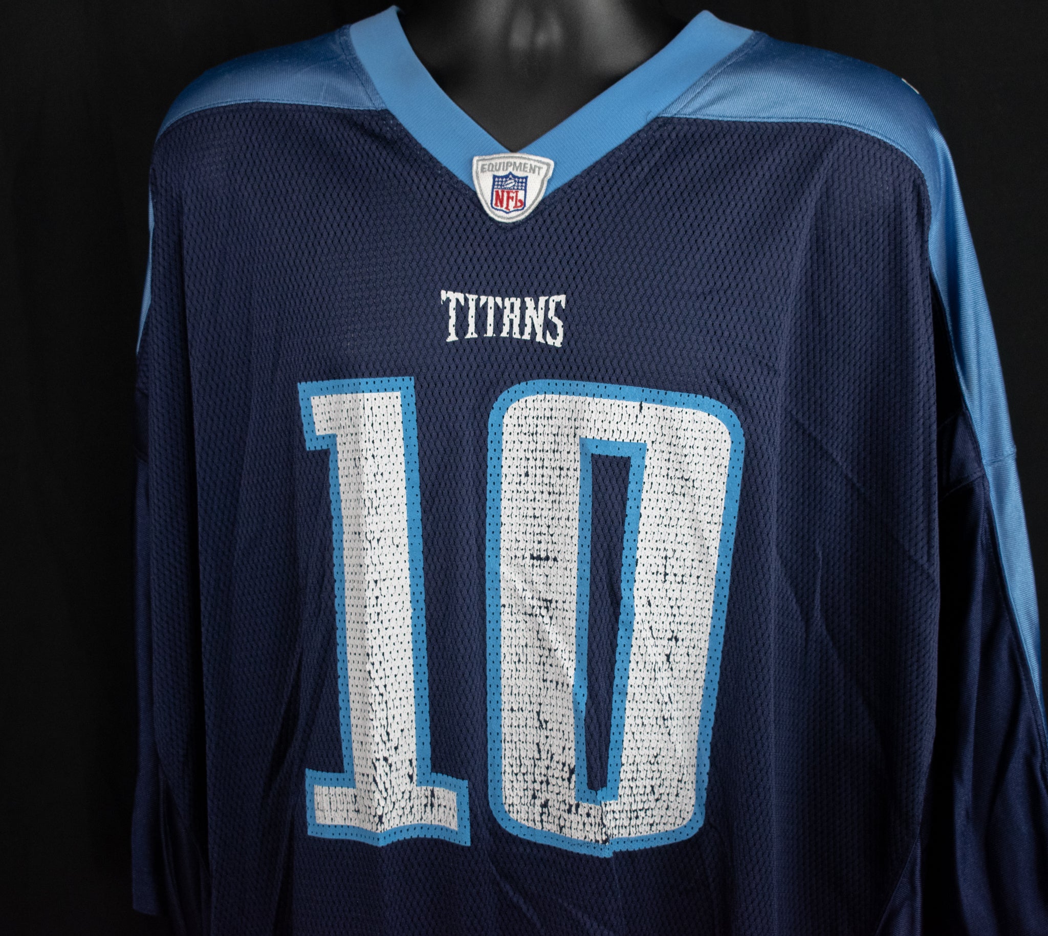Tennessee Titans 5XL Jersey 10 Vince Young Jersey Authentic Reebok Blue NFL Football