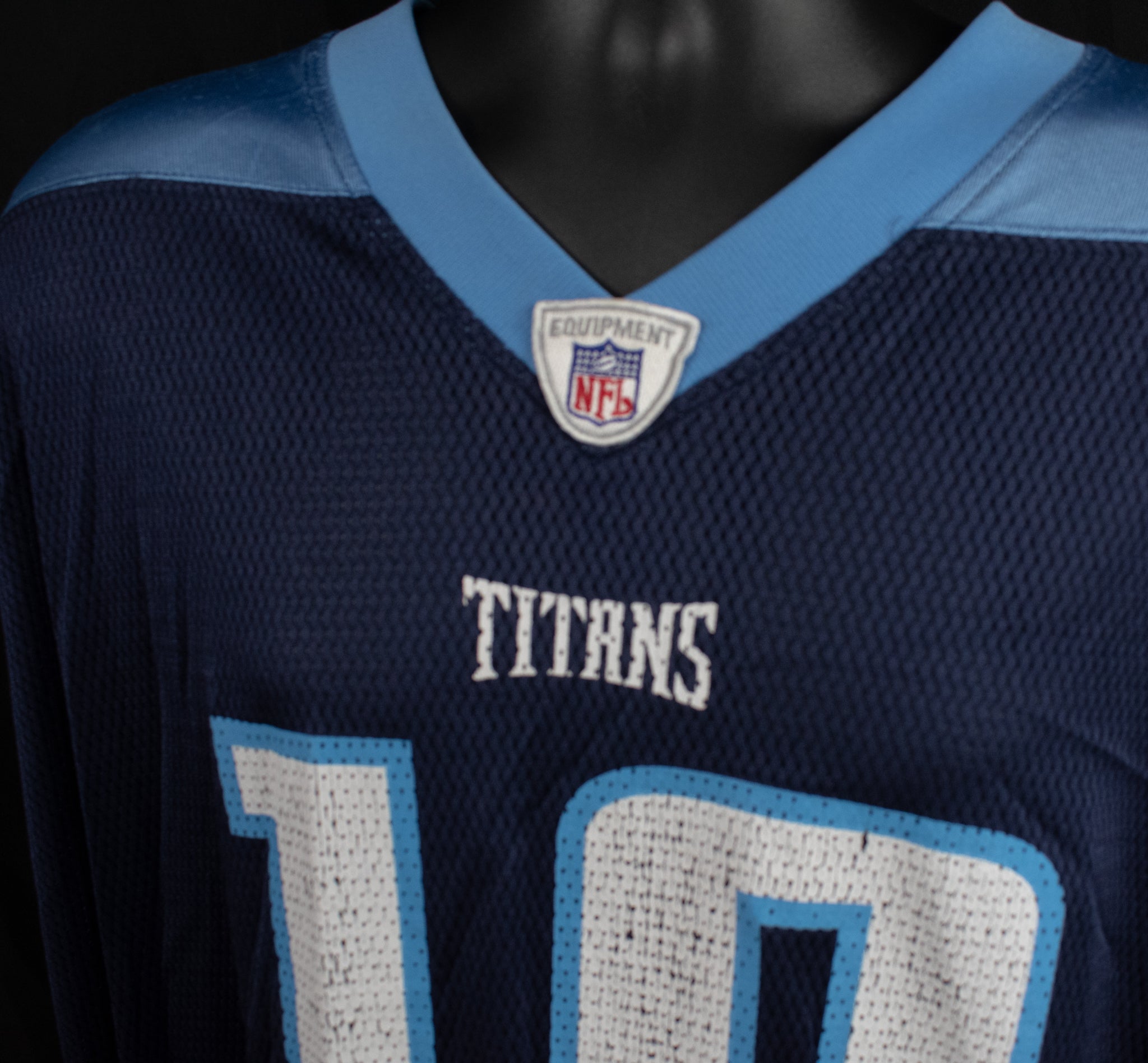 Tennessee Titans 5XL Jersey 10 Vince Young Jersey Authentic Reebok Blue NFL Football